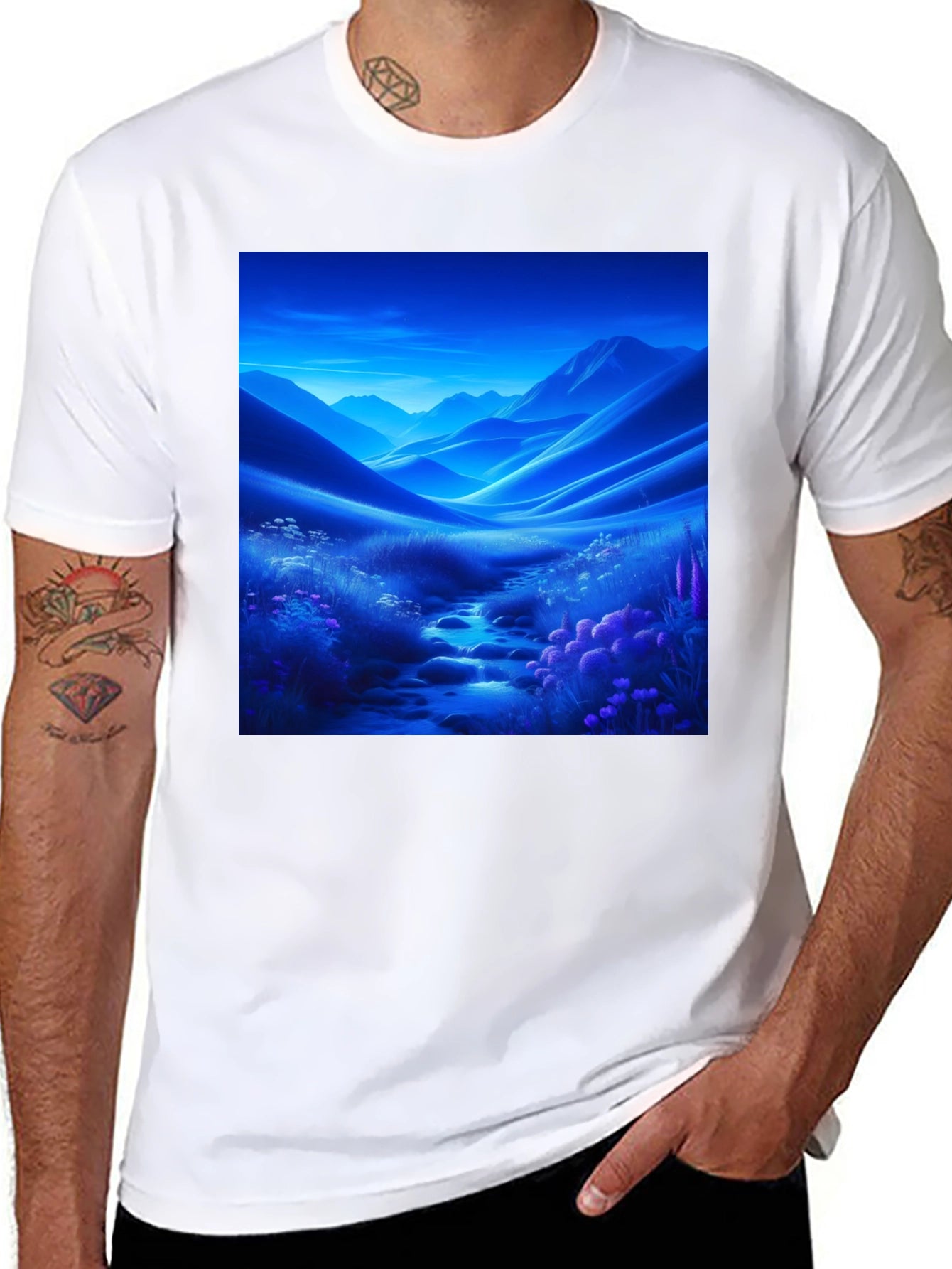 Scenic Mountain Stream T-Shirt