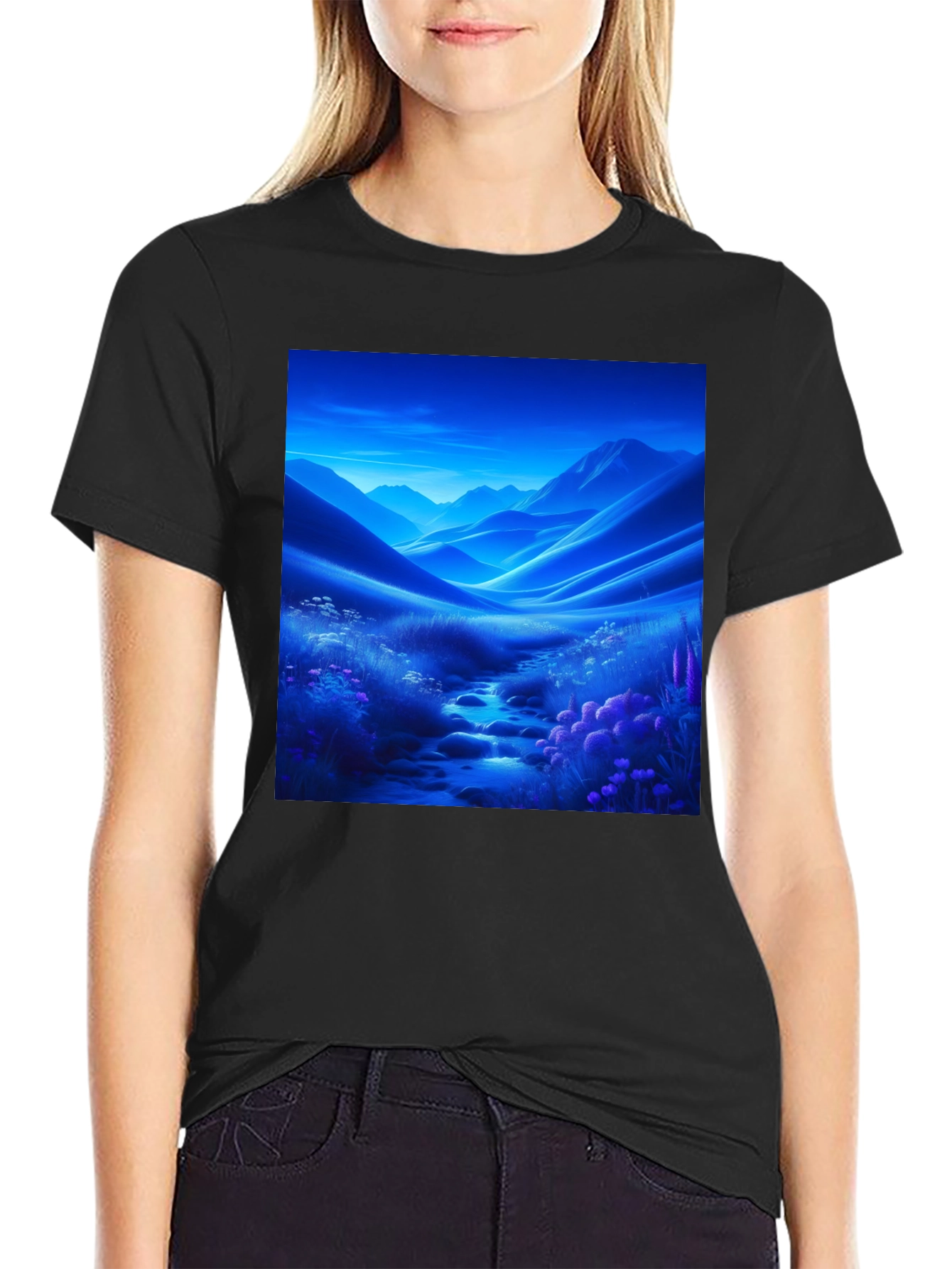 Scenic Mountain Stream T-Shirt