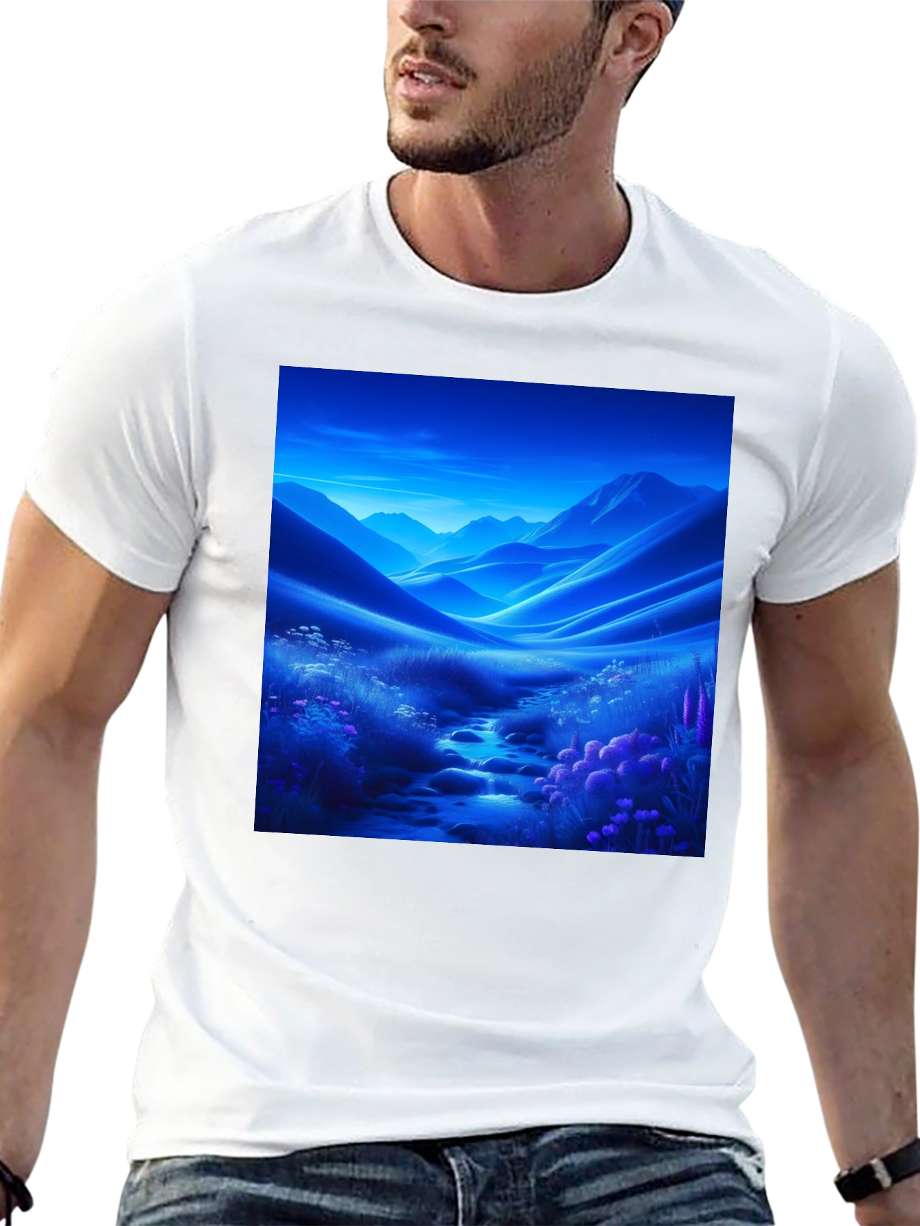 Scenic Mountain Stream T-Shirt