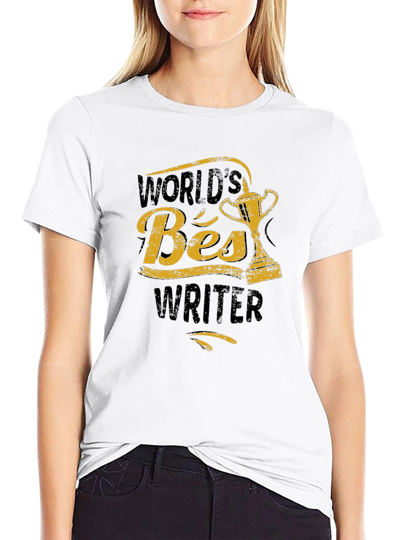 Worlds Best Writer T-Shirt - Black