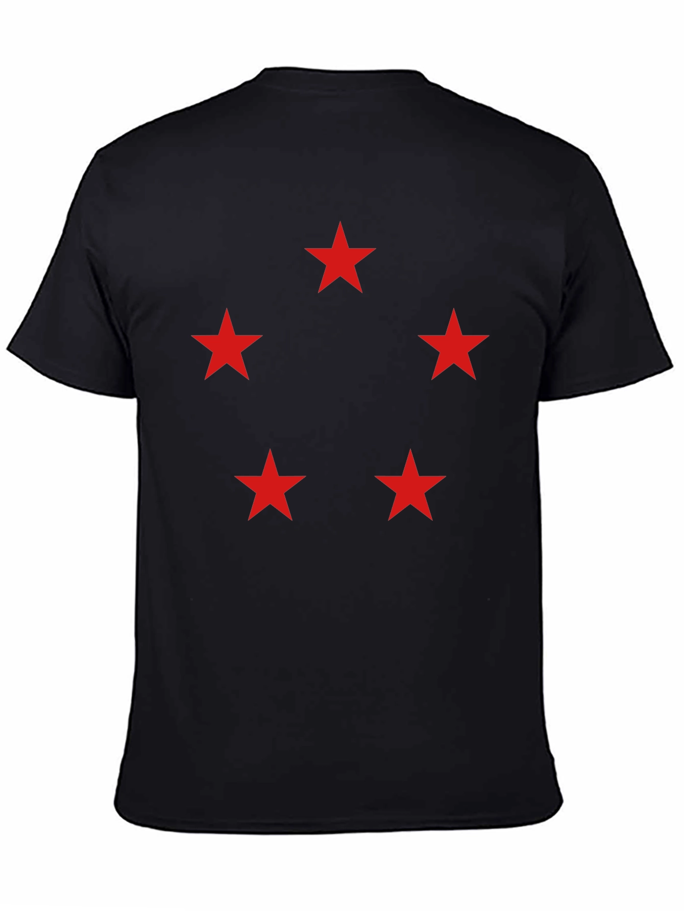 Five Star Crew Neck T-Shirt - Black