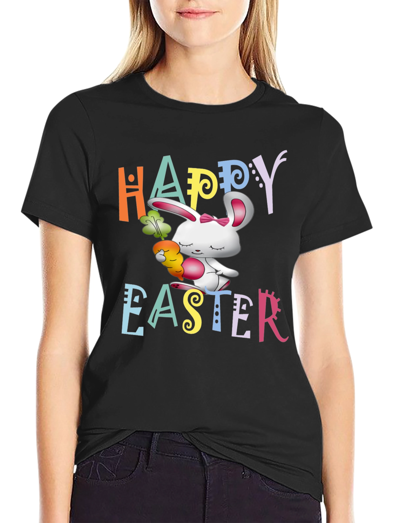 Happy Easter Bunny Graphic T-Shirt
