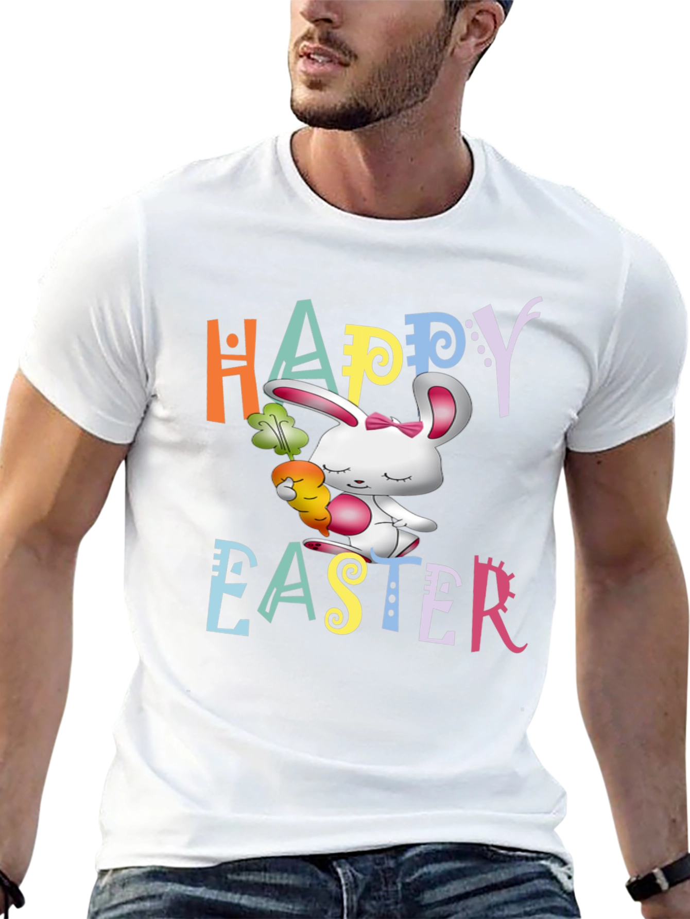 Happy Easter Bunny Graphic T-Shirt