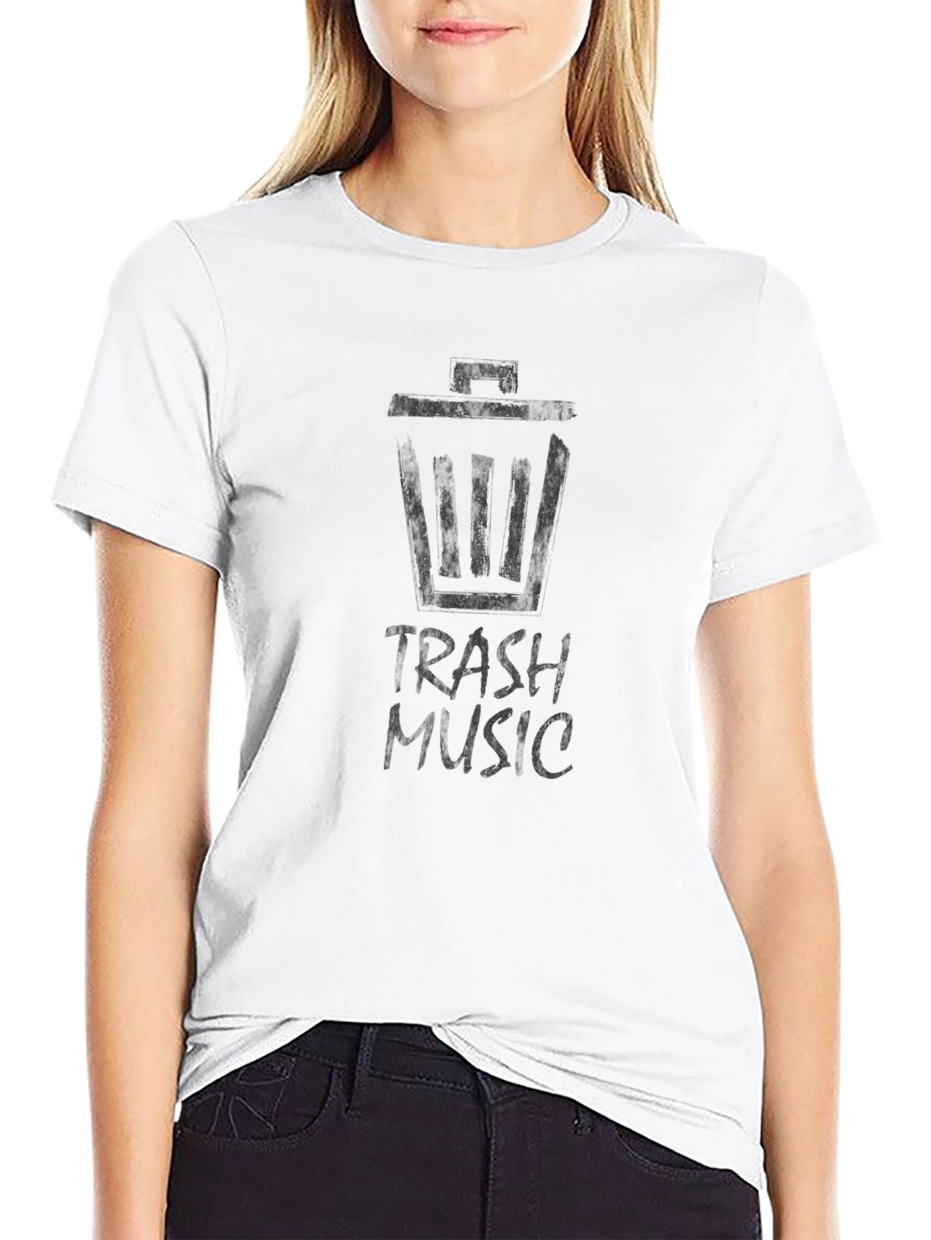 Trash Music Graphic Tee - Black Unisex T-Shirt
