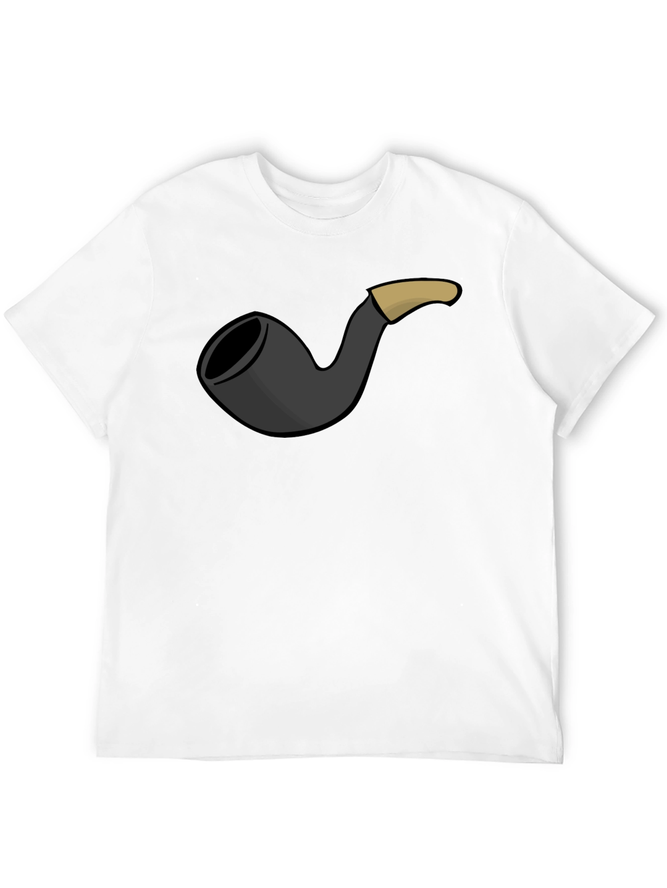 Smoking Pipe Graphic Tee - Classic Black T-Shirt
