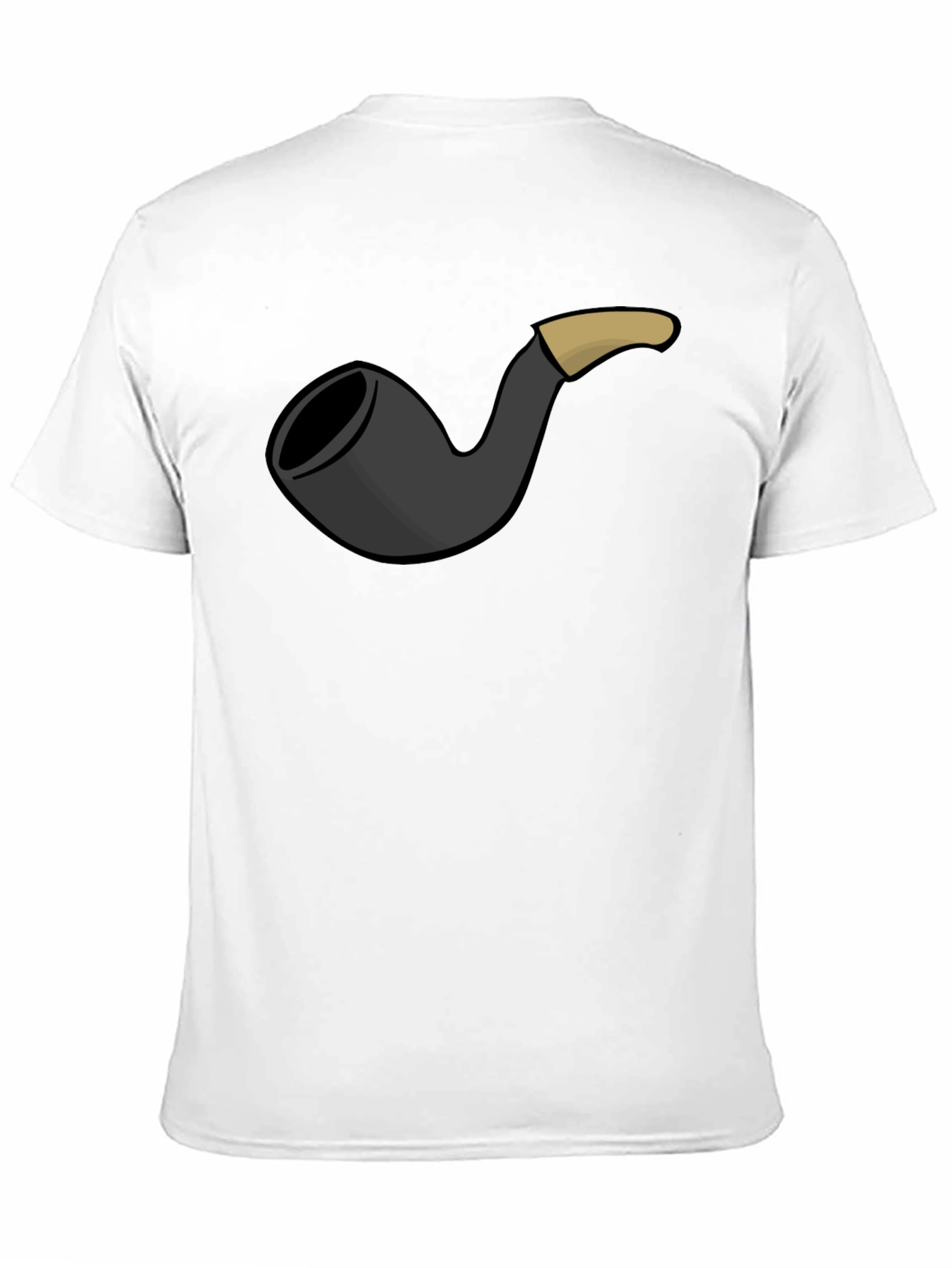 Smoking Pipe Graphic Tee - Classic Black T-Shirt
