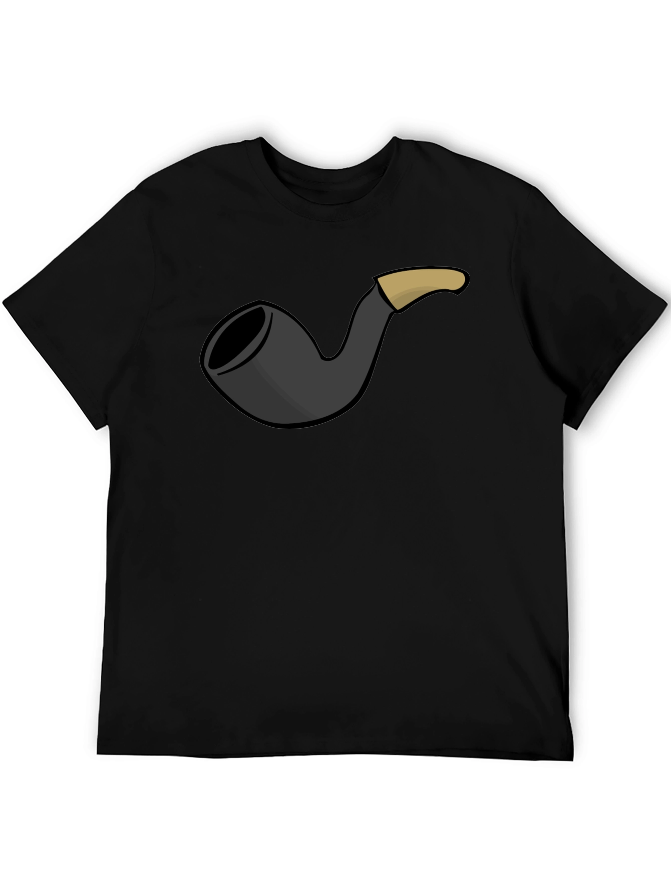 Smoking Pipe Graphic Tee - Classic Black T-Shirt