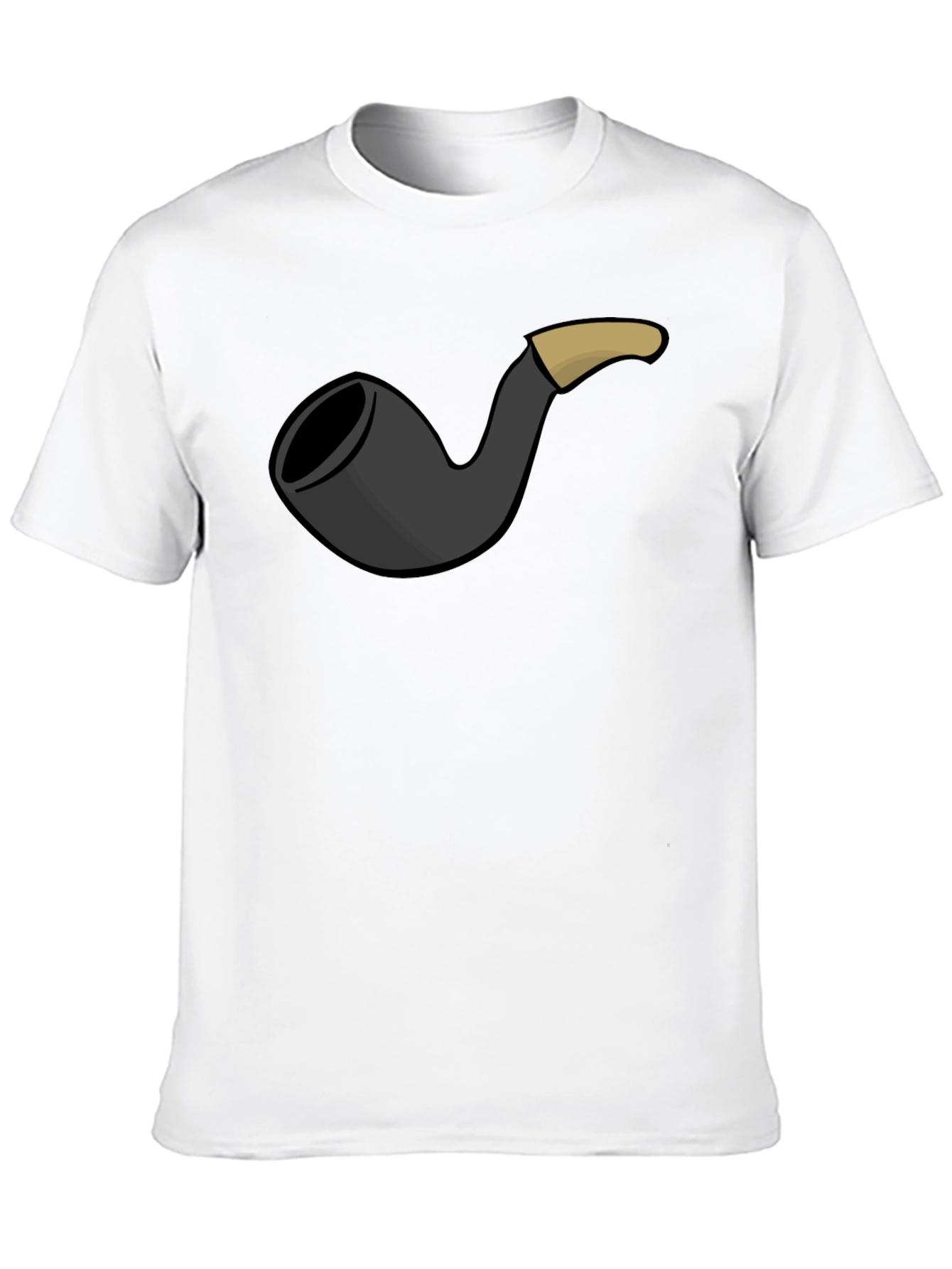 Smoking Pipe Graphic Tee - Classic Black T-Shirt