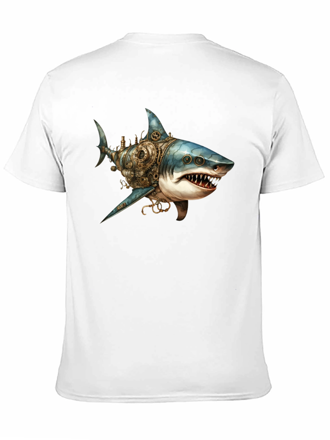 Steampunk Shark Graphic T-Shirt