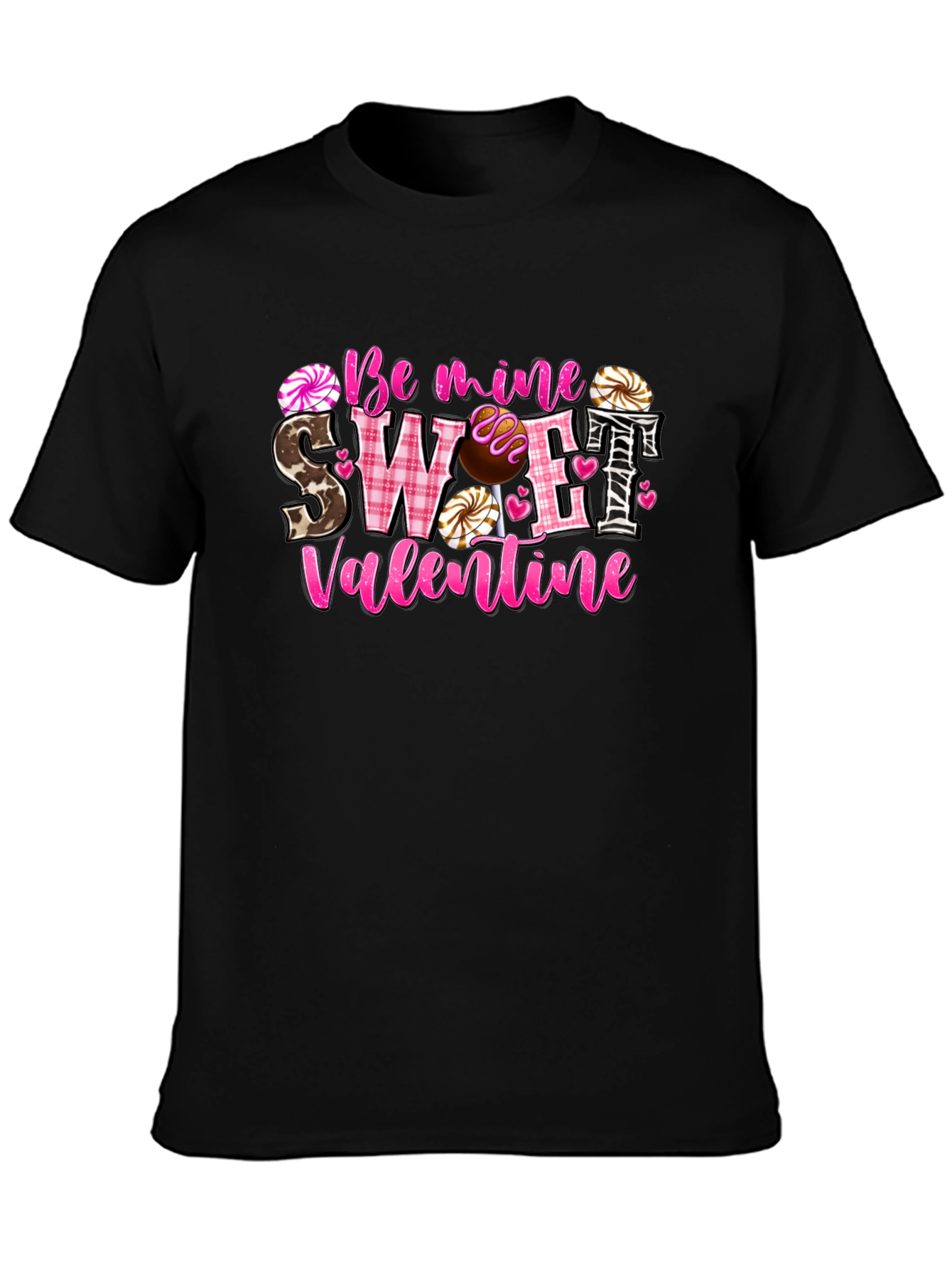 Sweet Valentine Graphic Tee - Love & Candy Design
