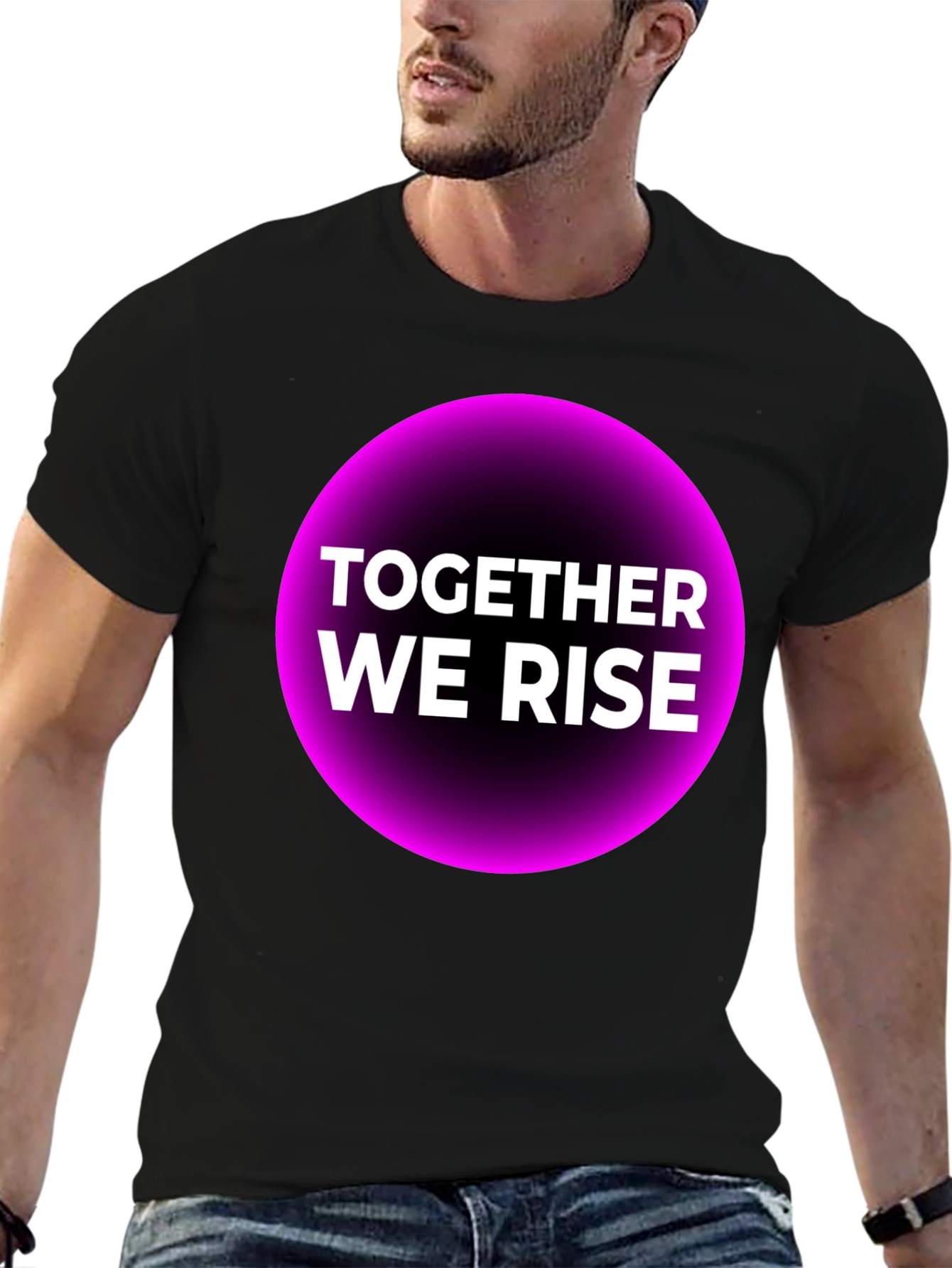 Together We Rise Graphic Tee - Black