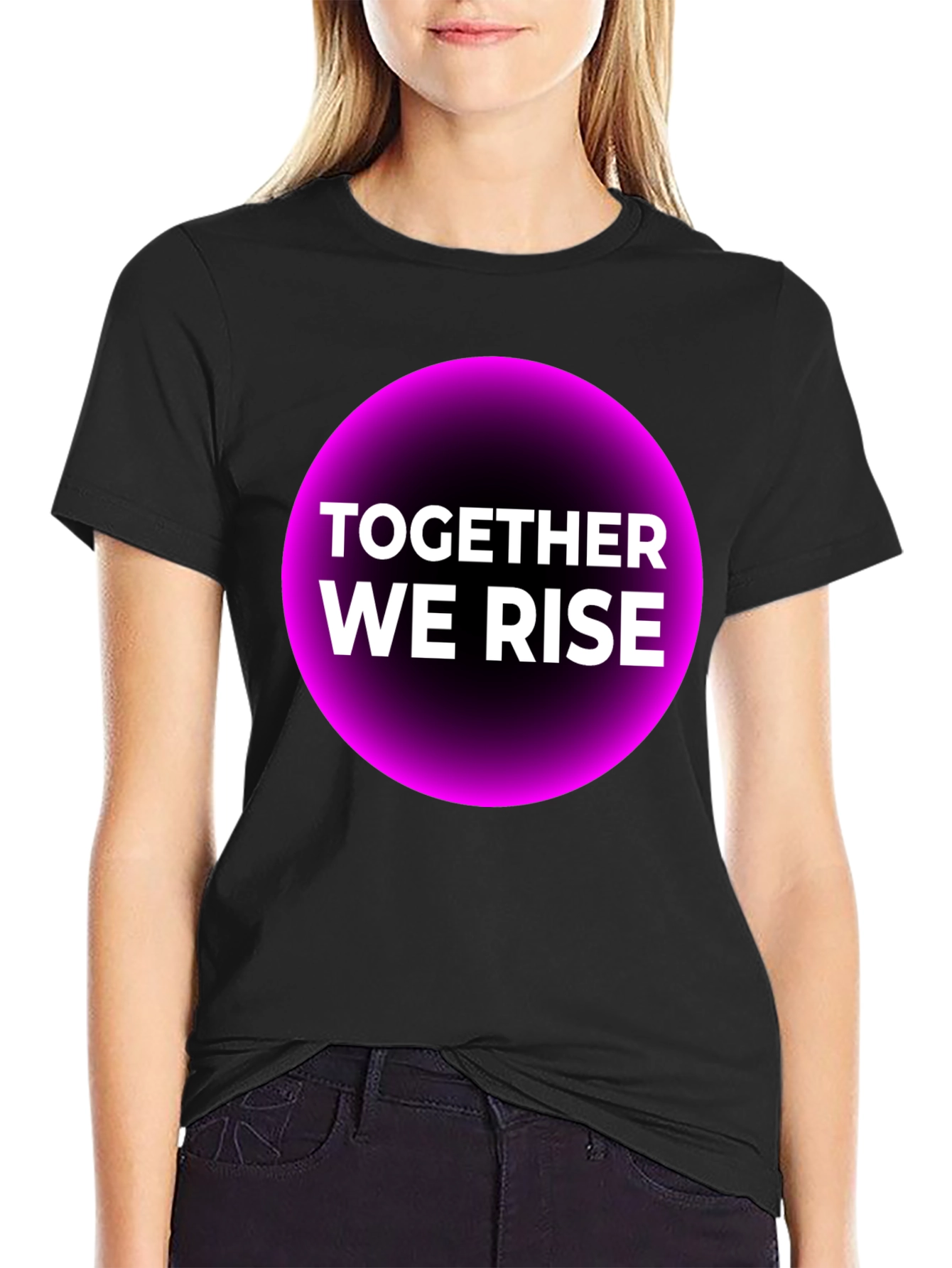 Together We Rise Graphic Tee - Black