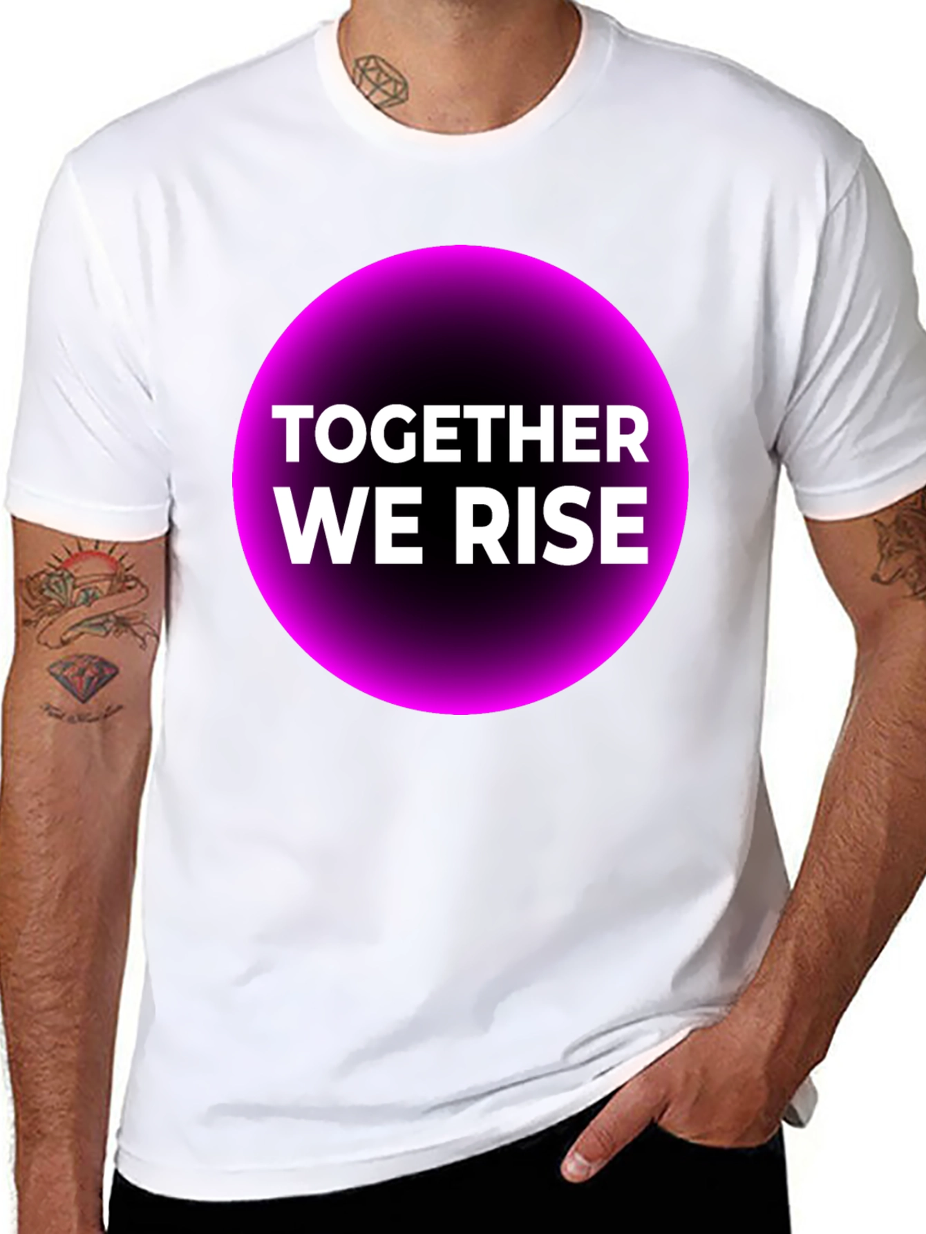 Together We Rise Graphic Tee - Black