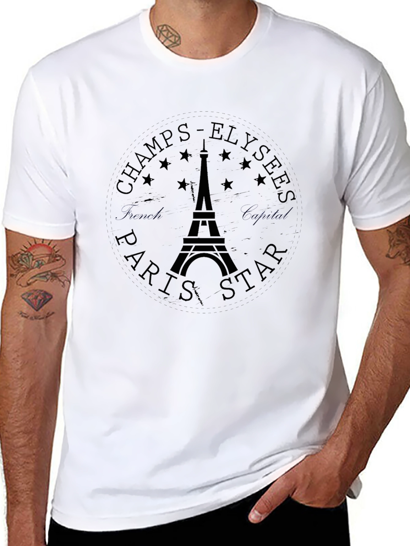 Paris Star Eiffel Tower T-Shirt
