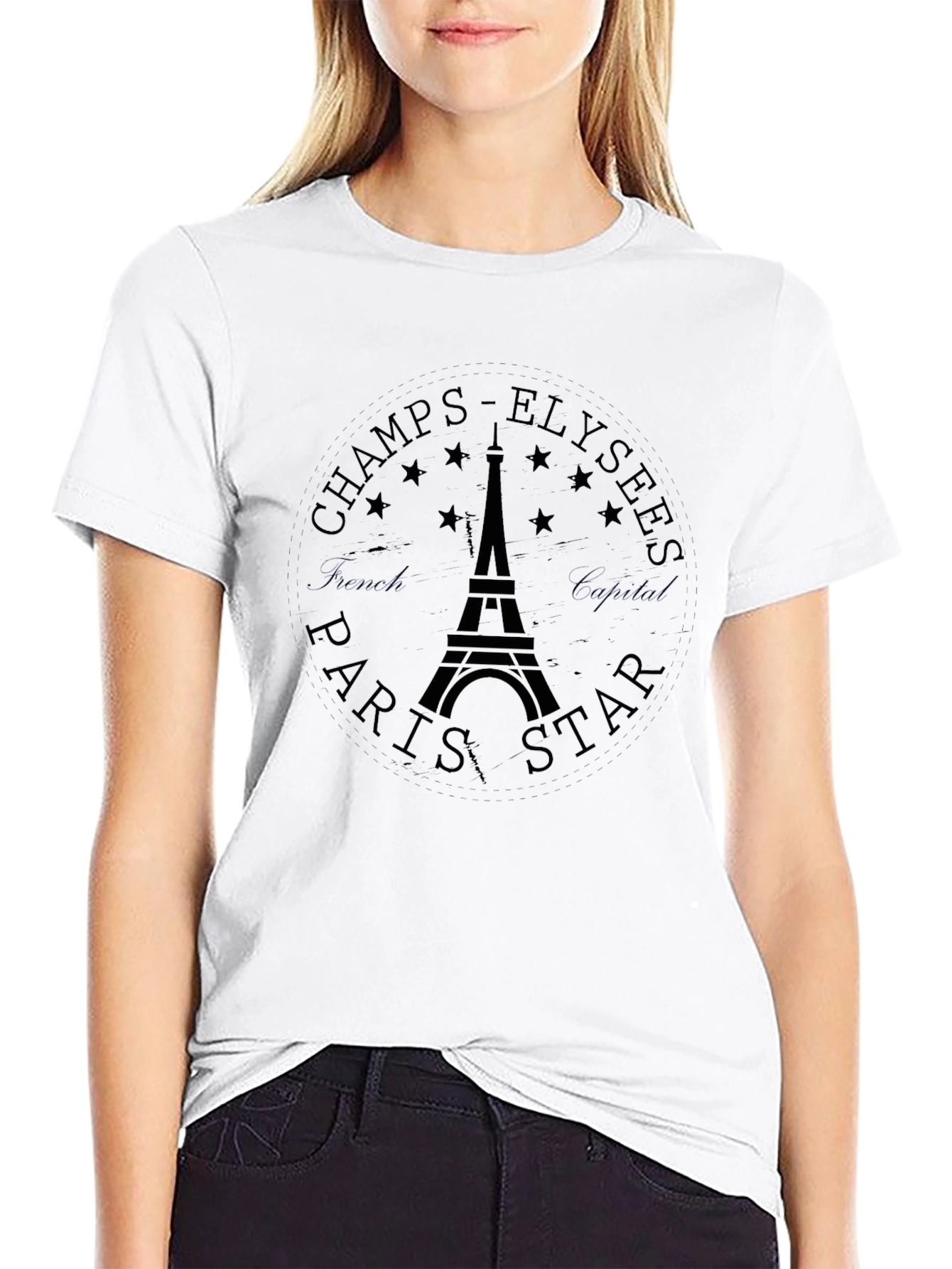 Paris Star Eiffel Tower T-Shirt