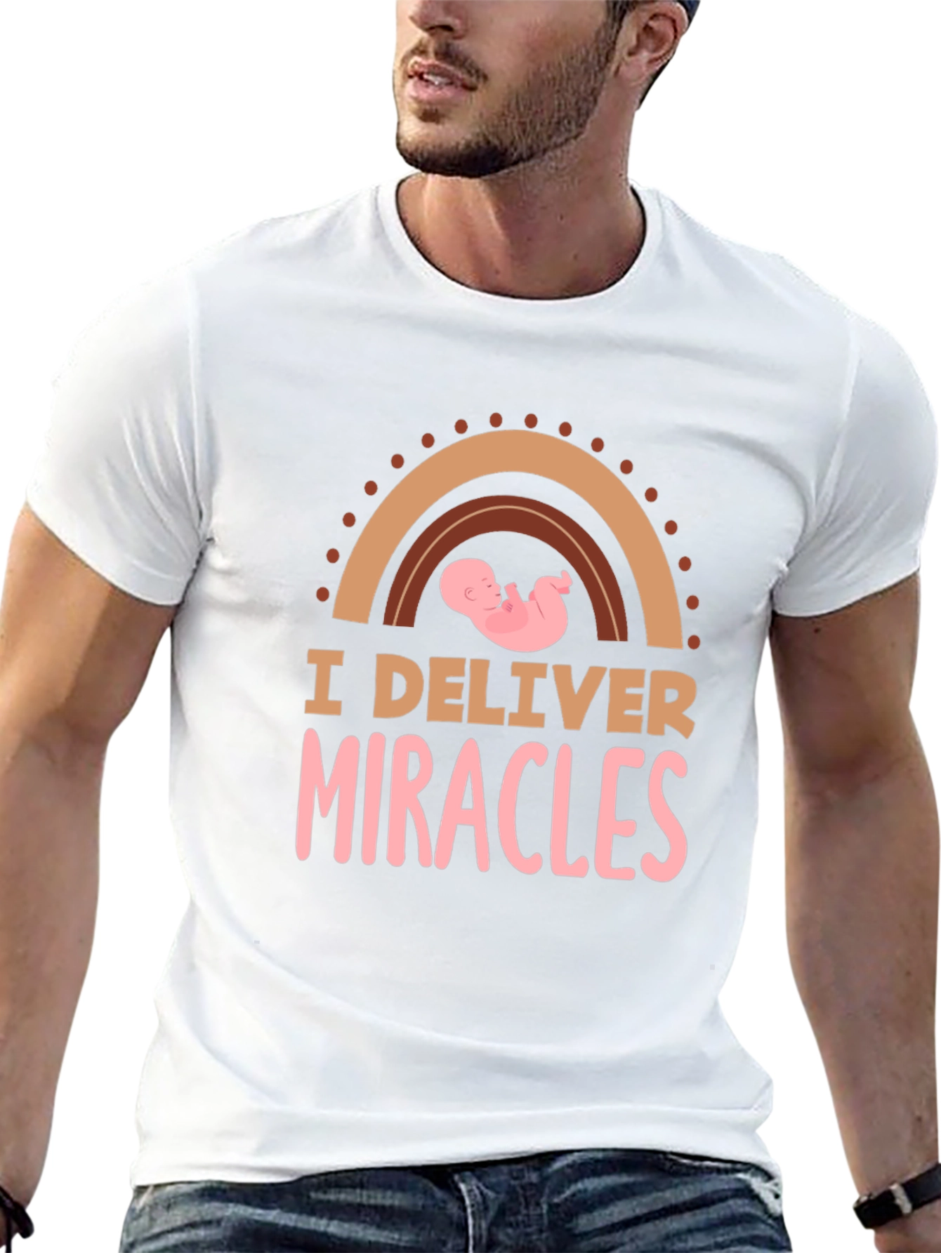 I Deliver Miracles Black T-Shirt