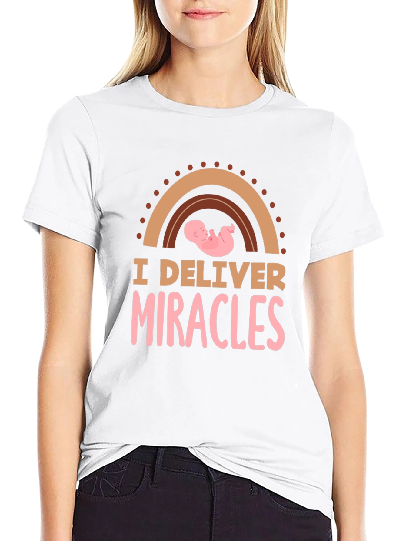 I Deliver Miracles Black T-Shirt