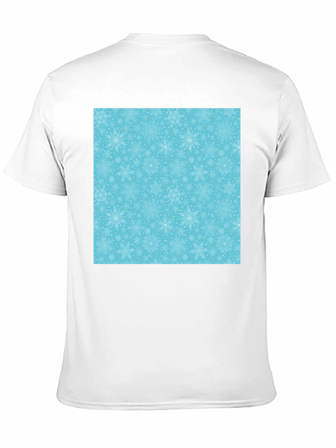Snowflake Pattern Black Tee