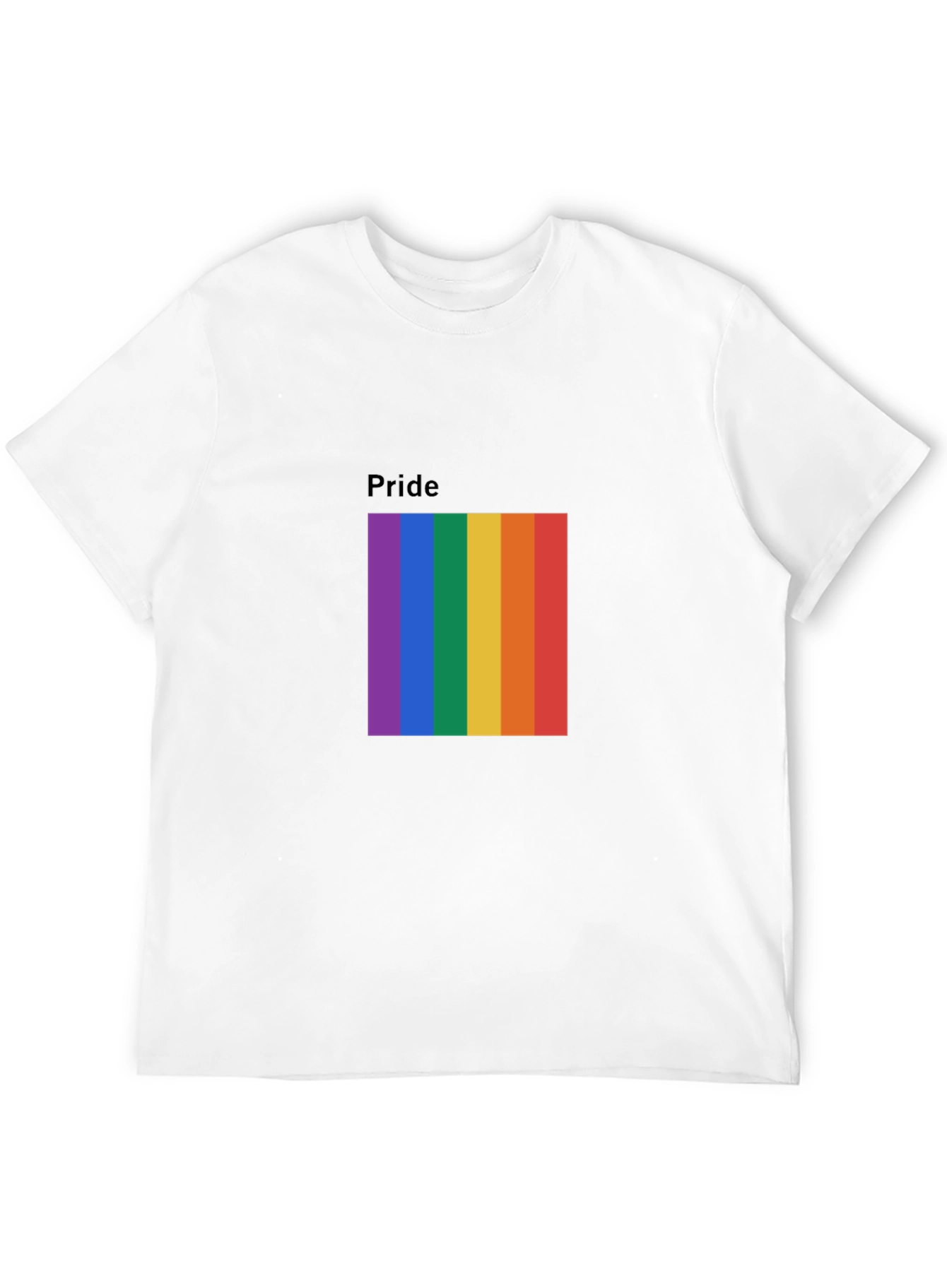 Pride Rainbow Graphic Tee - Black