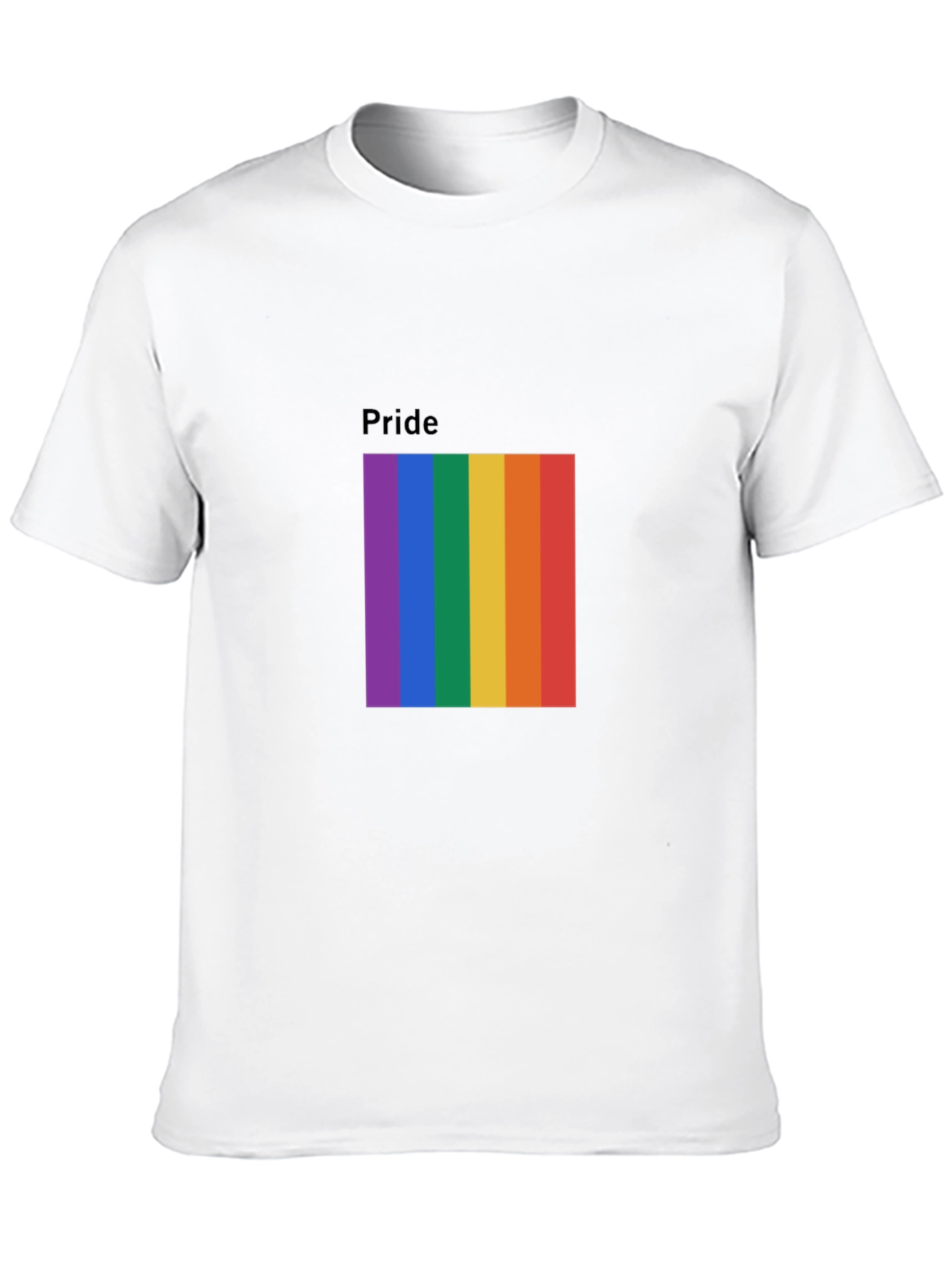 Pride Rainbow Graphic Tee - Black