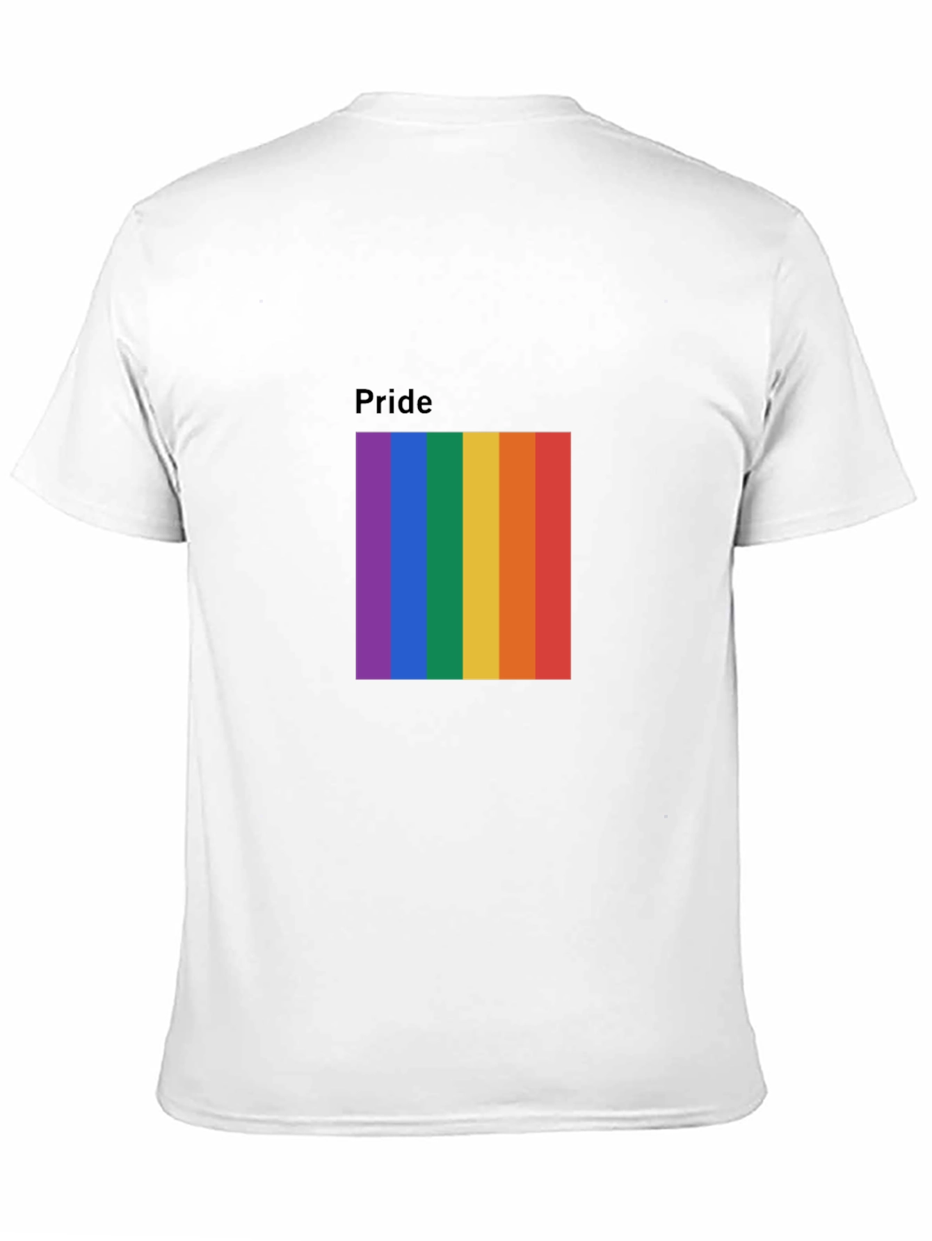 Pride Rainbow Graphic Tee - Black