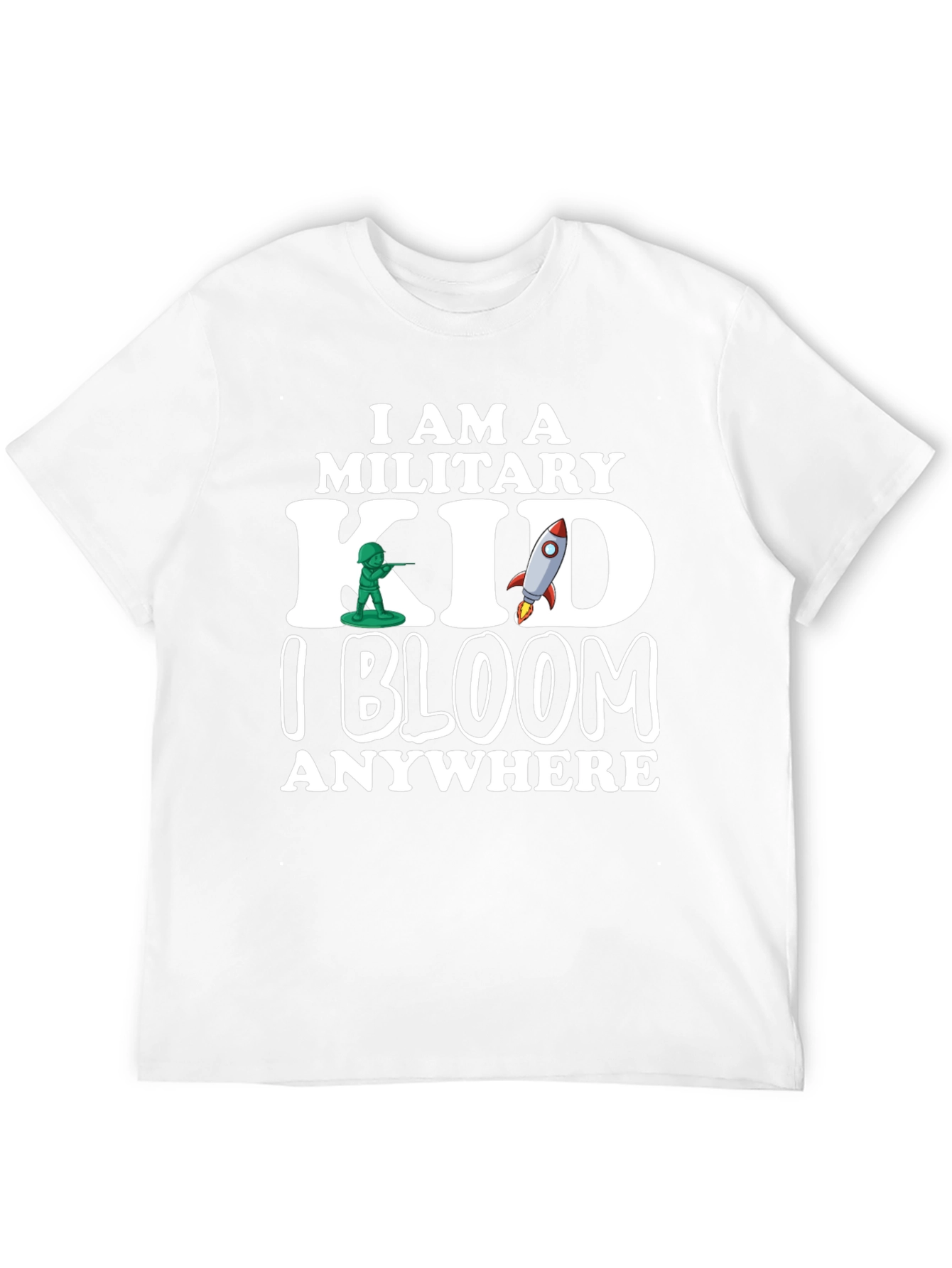 Military Kid T-Shirt - I Bloom Anywhere