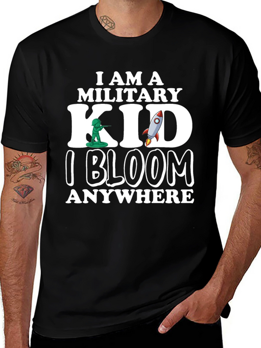 Military Kid T-Shirt - I Bloom Anywhere