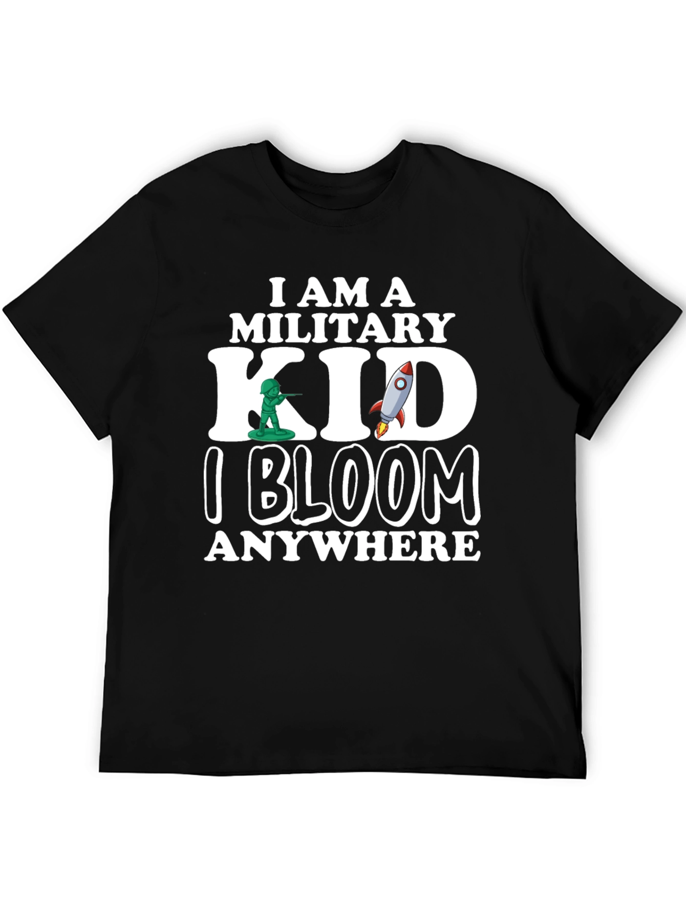 Military Kid T-Shirt - I Bloom Anywhere