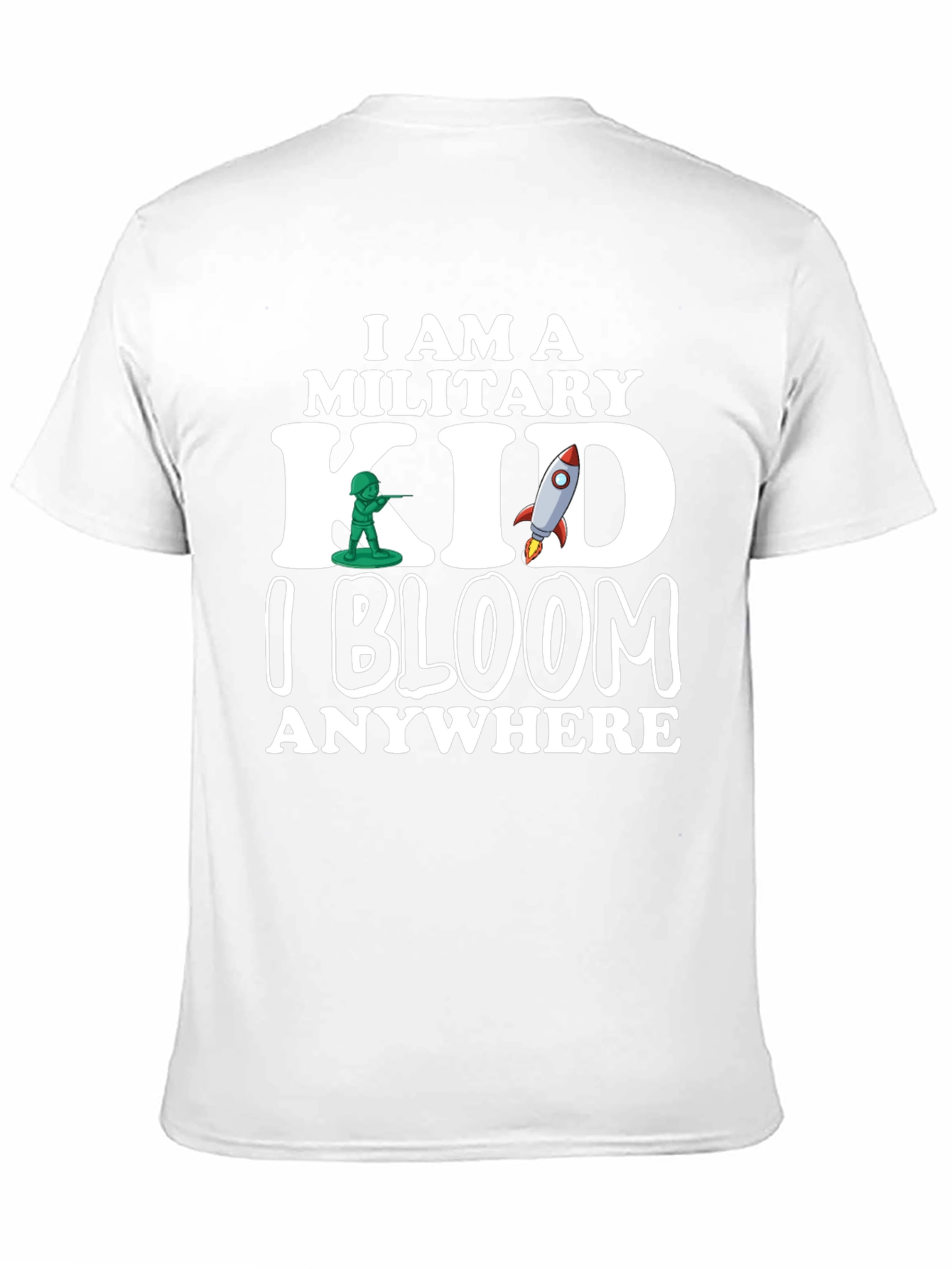 Military Kid T-Shirt - I Bloom Anywhere