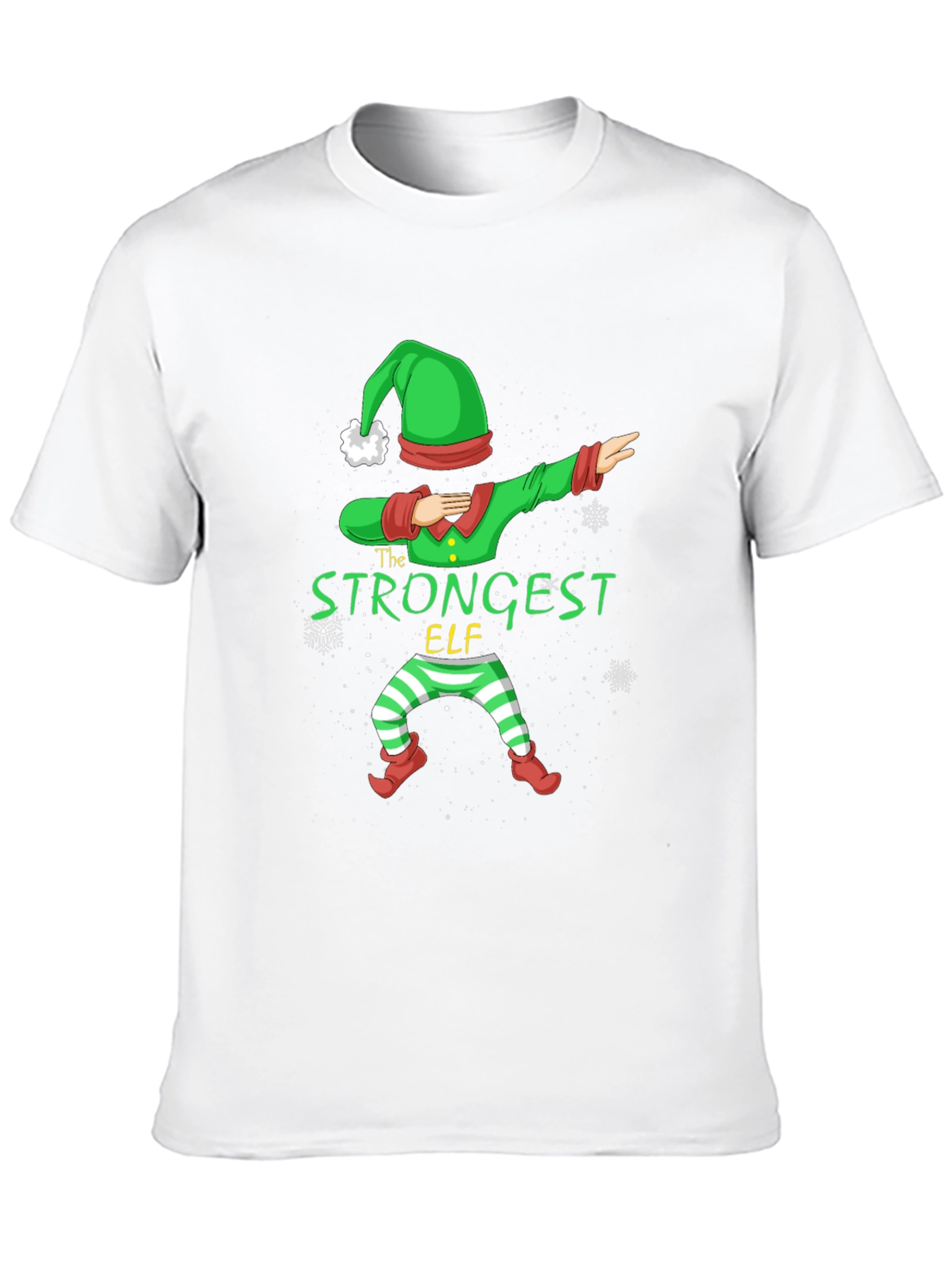 Strongest Elf Christmas Dabbing T-Shirt