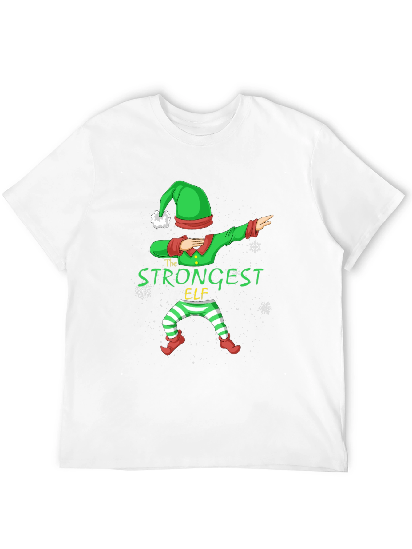 Strongest Elf Christmas Dabbing T-Shirt