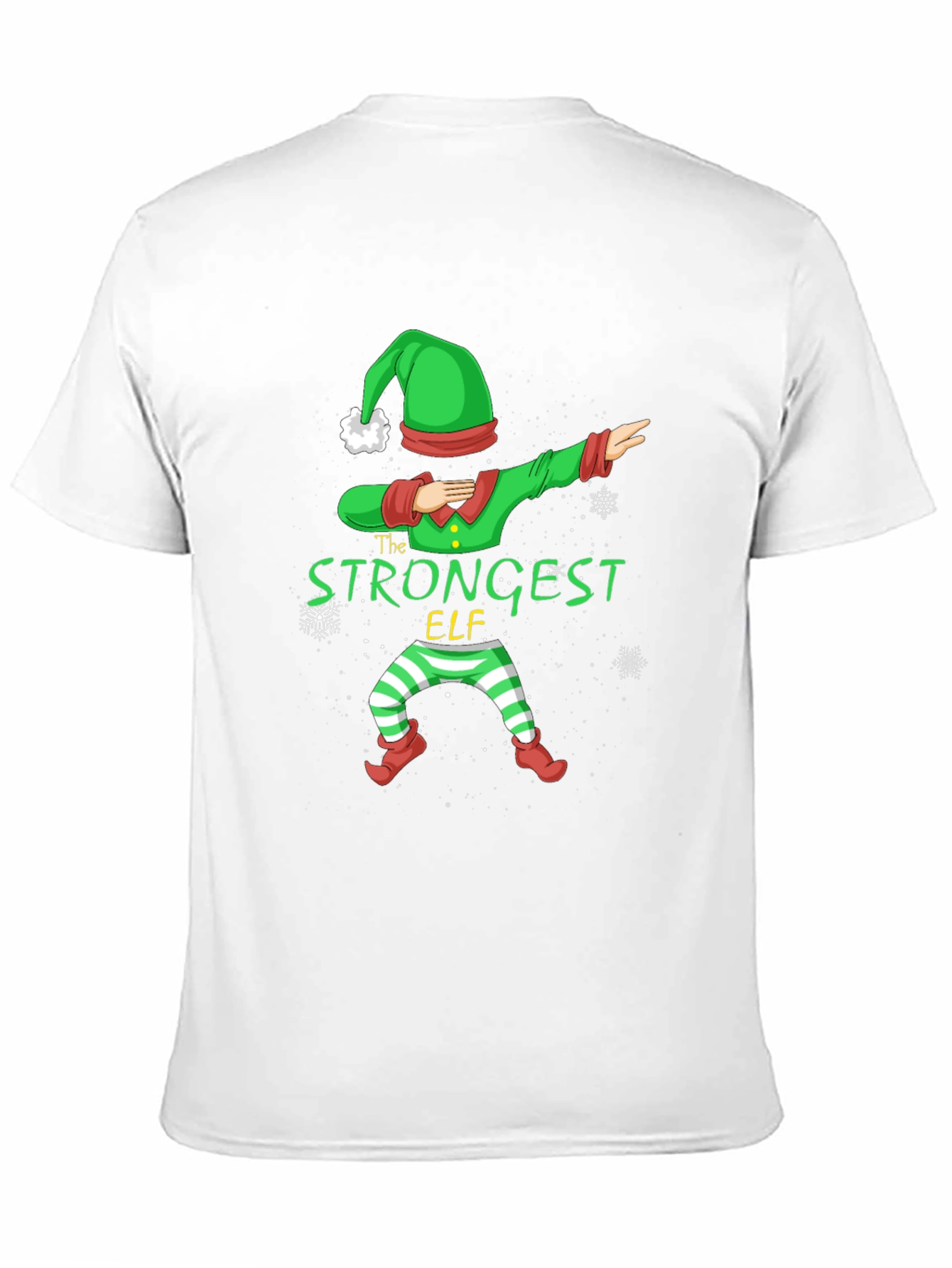 Strongest Elf Christmas Dabbing T-Shirt