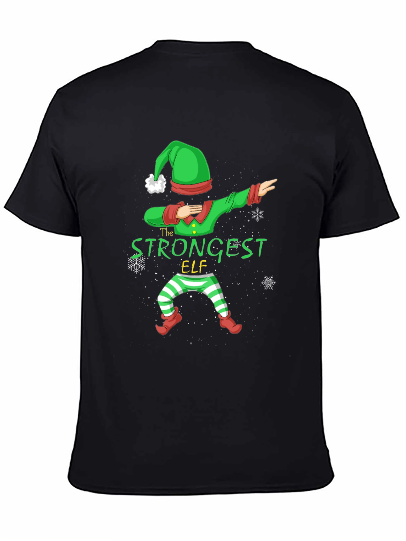 Strongest Elf Christmas Dabbing T-Shirt