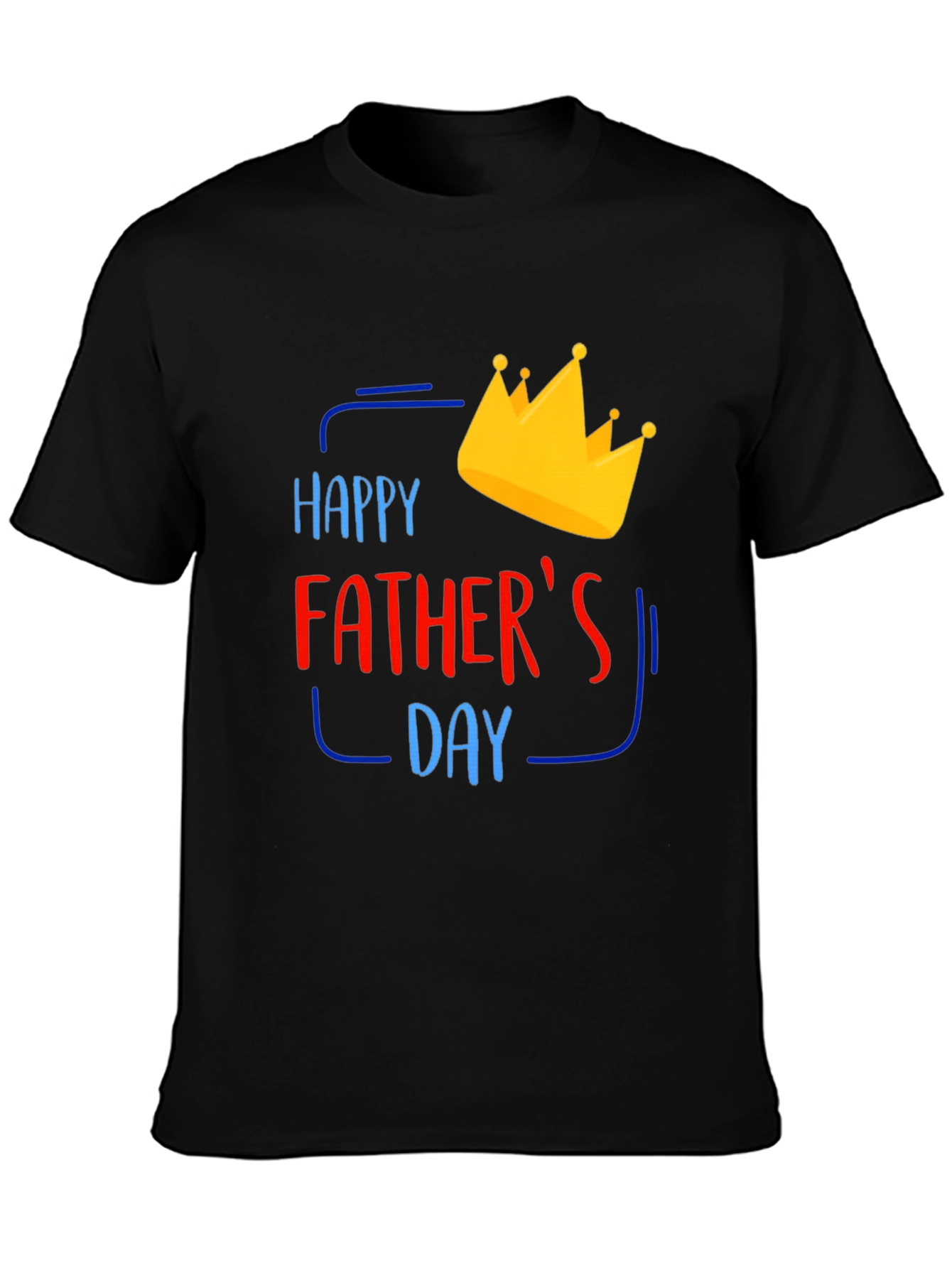 Happy Fathers Day T-Shirt - King Crown Design