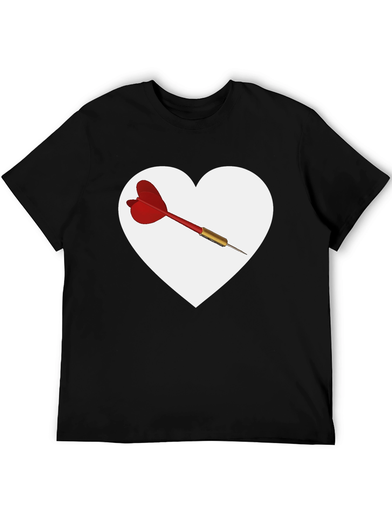 Heart Dart Graphic Tee - Unique Design