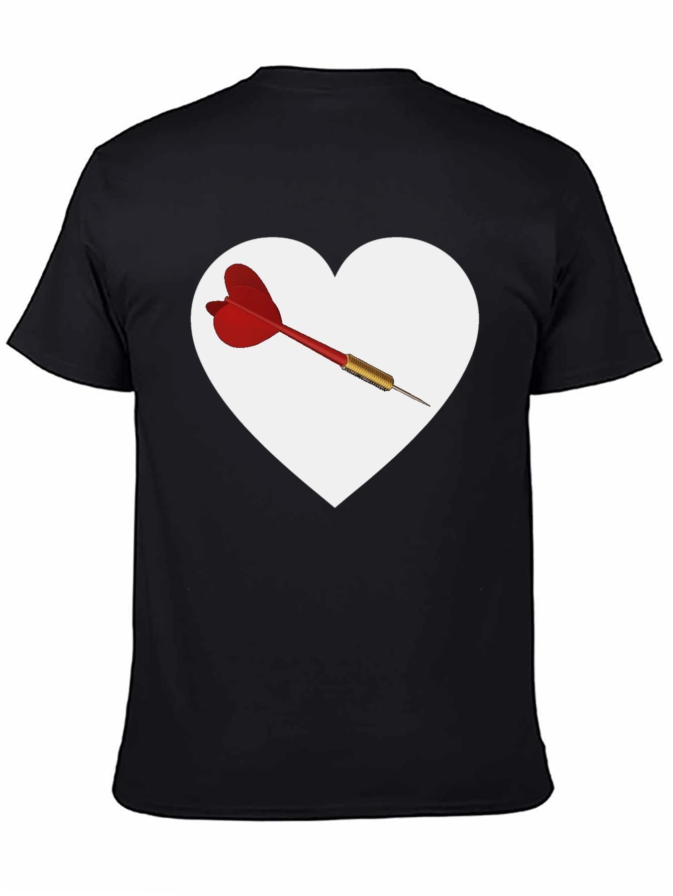Heart Dart Graphic Tee - Unique Design