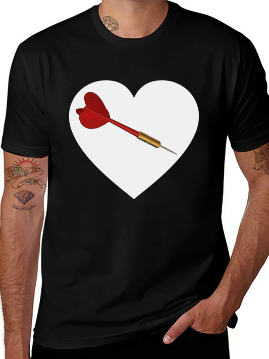 Heart Dart Graphic Tee - Unique Design