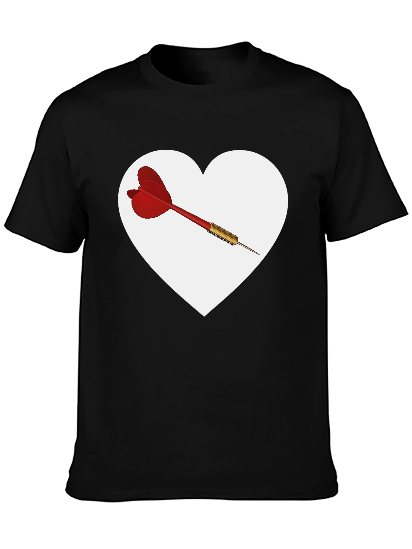 Heart Dart Graphic Tee - Unique Design