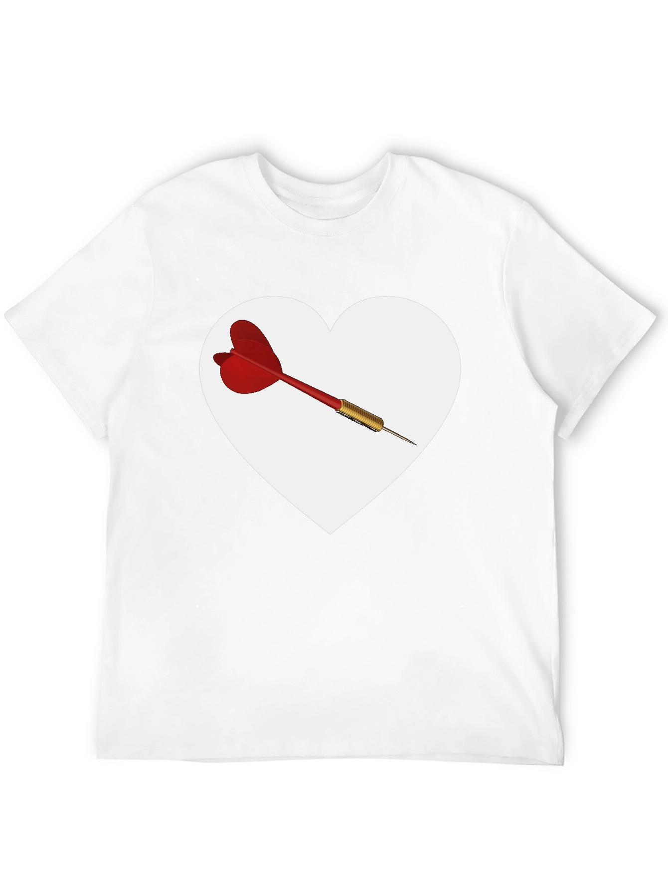 Heart Dart Graphic Tee - Unique Design