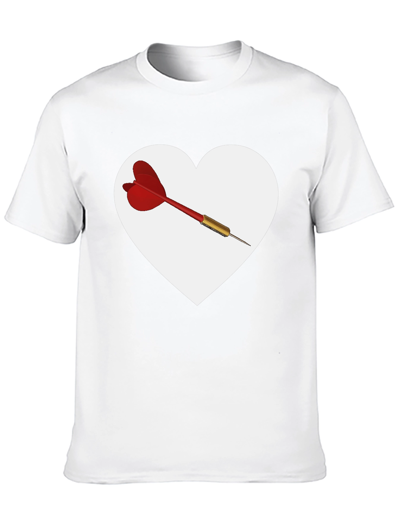 Heart Dart Graphic Tee - Unique Design