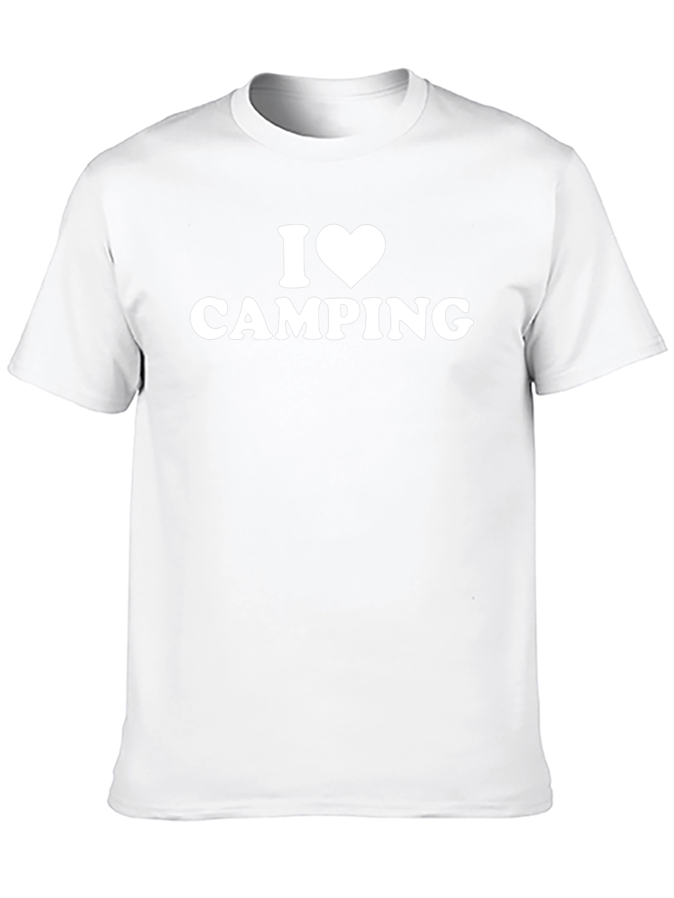 I Love Camping T-Shirt - Black Cotton Blend