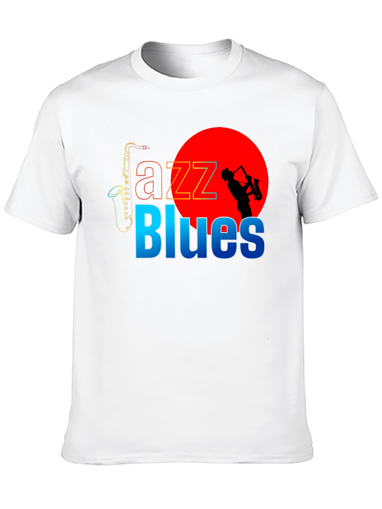 Jazz Blues Graphic Tee - Black