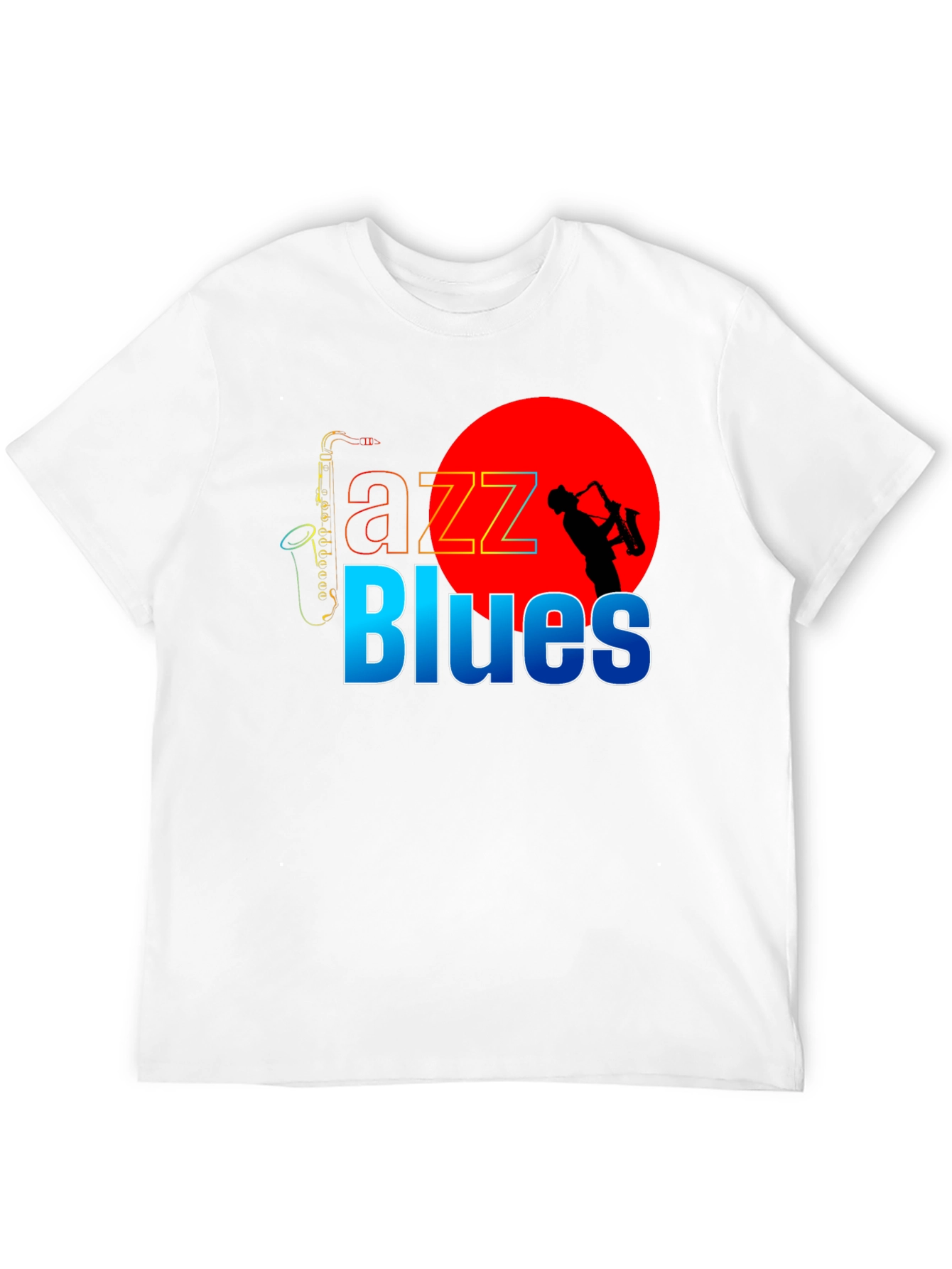 Jazz Blues Graphic Tee - Black
