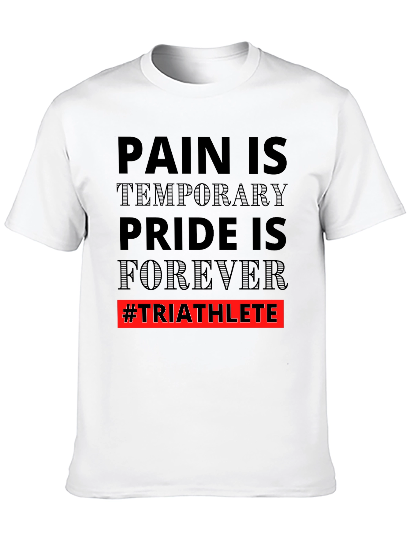 Triathlete Pride Graphic Tee - Motivational Workout Shirt