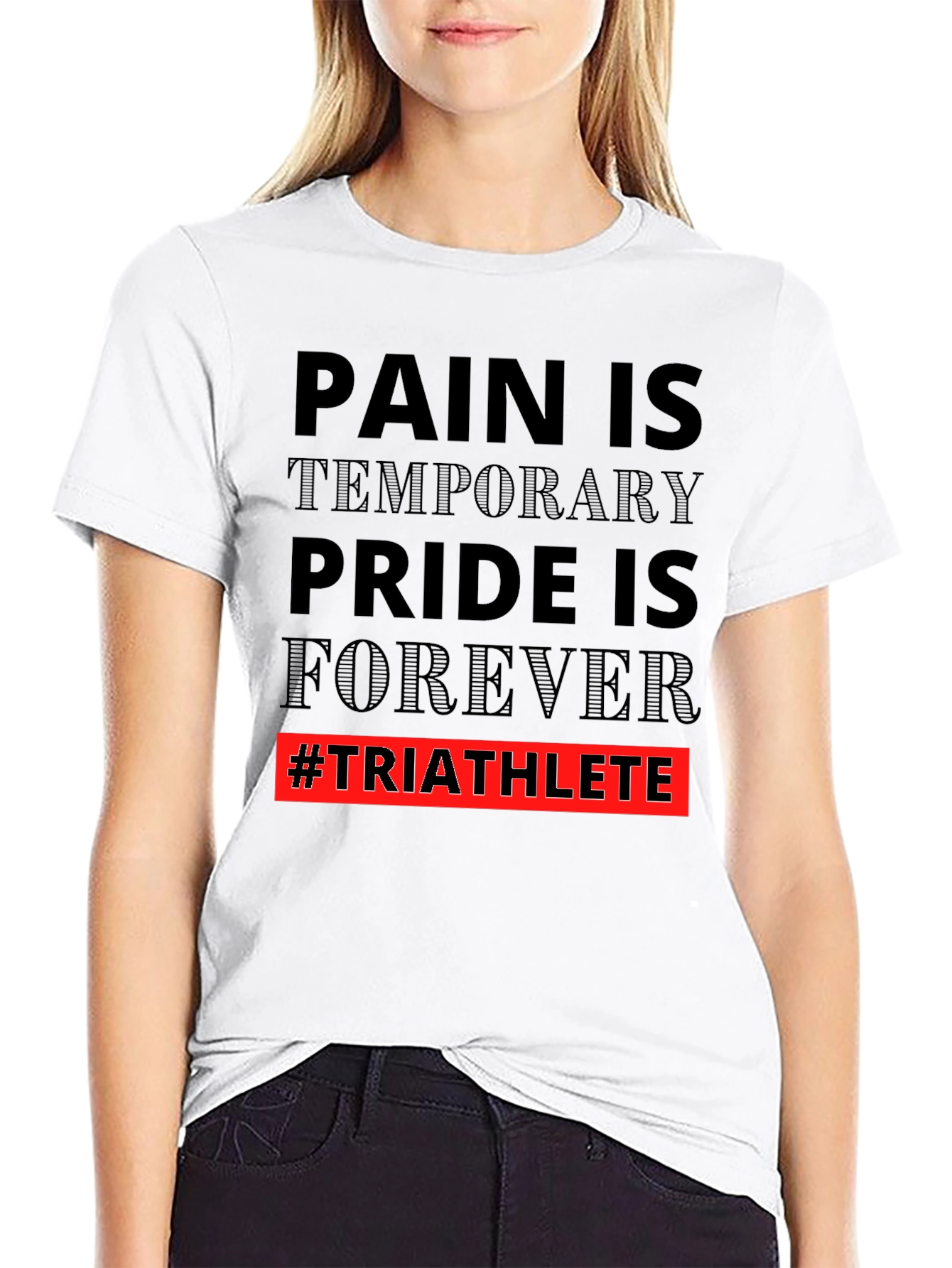 Triathlete Pride Graphic Tee - Motivational Workout Shirt