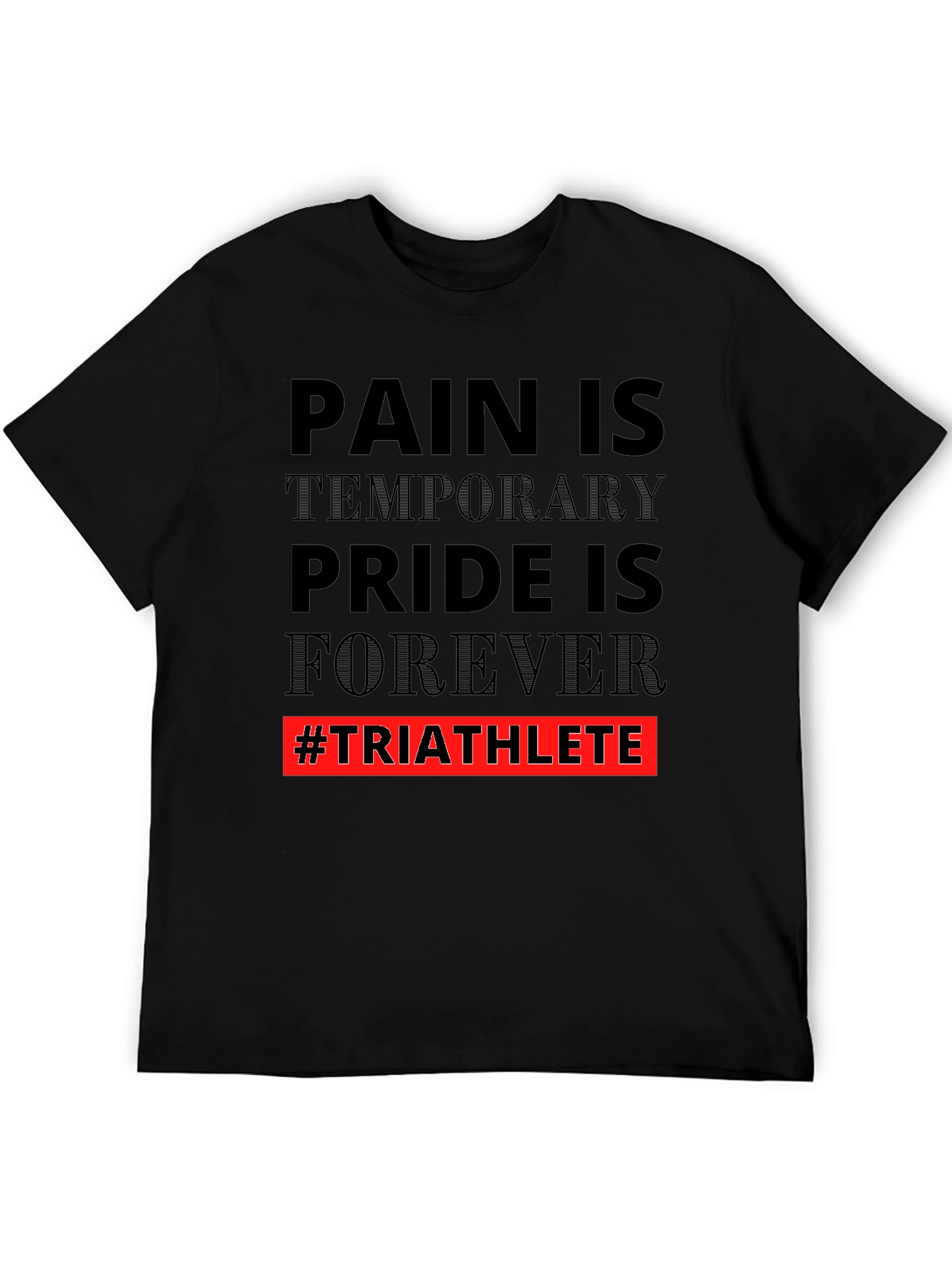 Triathlete Pride Graphic Tee - Motivational Workout Shirt
