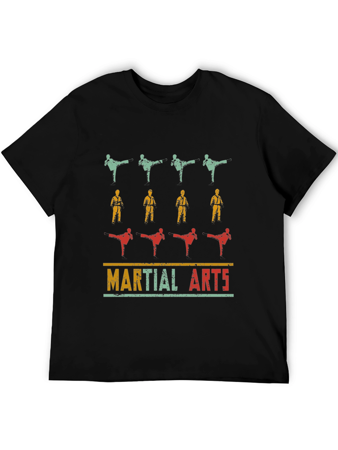 Martial Arts Retro Graphic T-Shirt