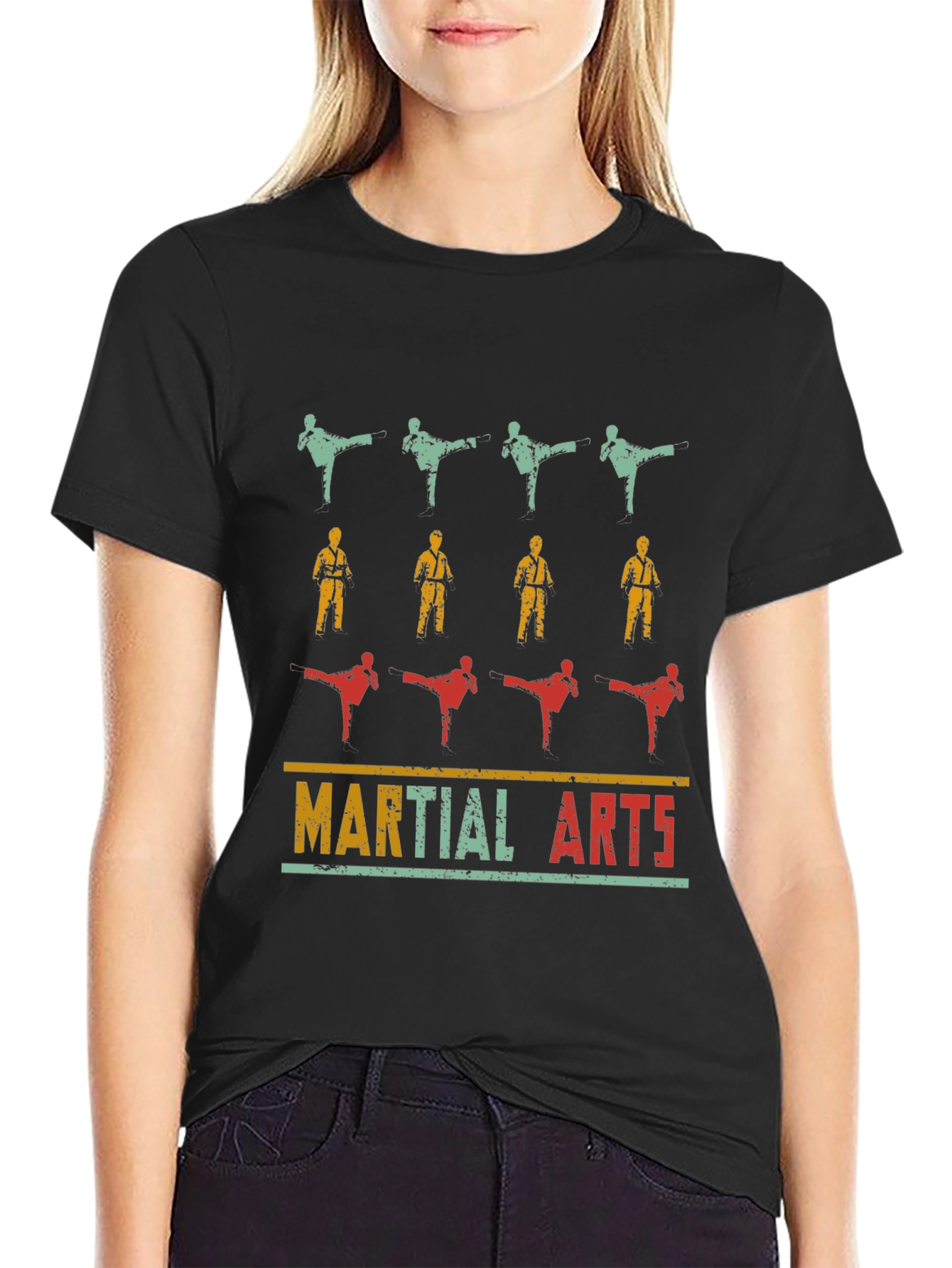 Martial Arts Retro Graphic T-Shirt
