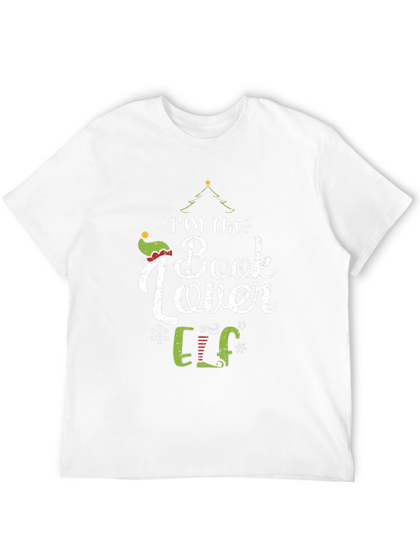 Im the Book Lover Elf Christmas T-Shirt