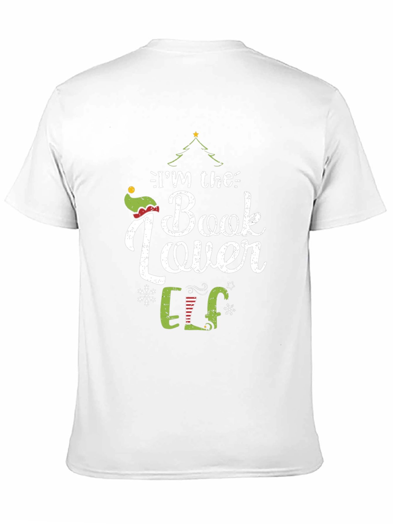 Im the Book Lover Elf Christmas T-Shirt